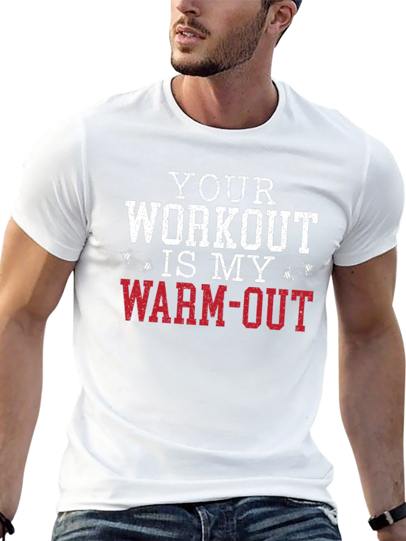 Workout Humor T-Shirt: Warm-Out Design