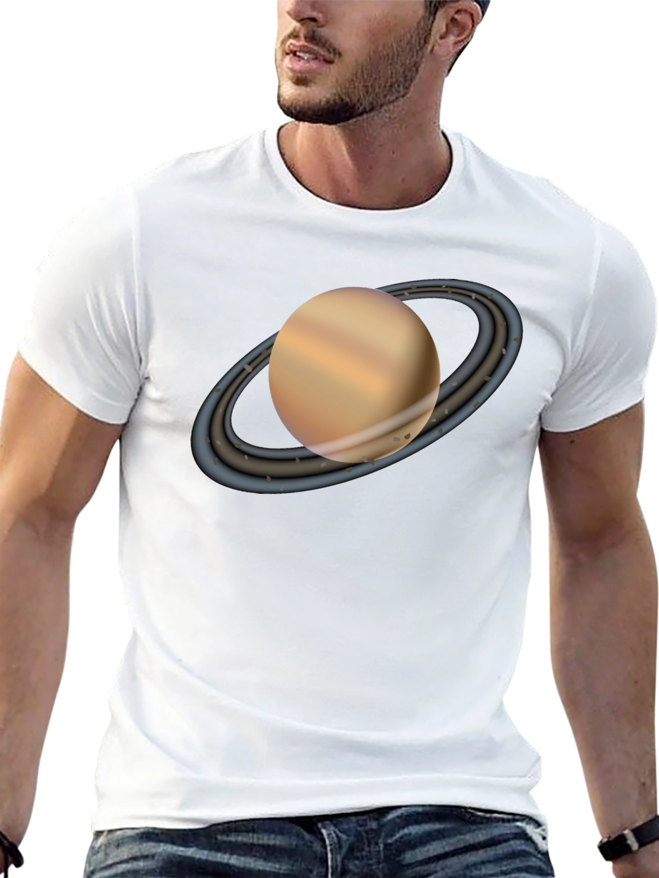 Saturn Graphic Tee - Space Lover Shirt