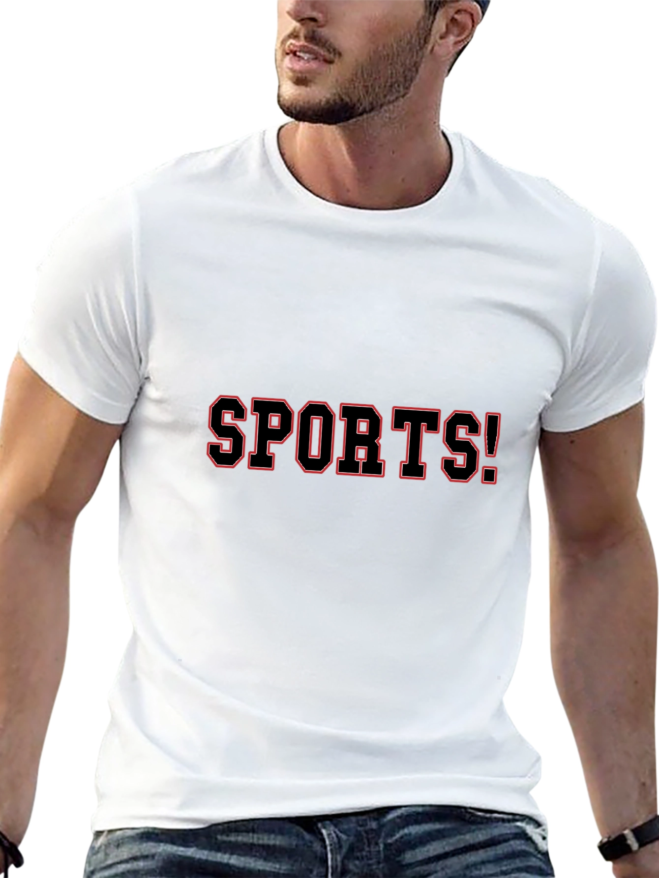 SPORTS! Black Graphic T-Shirt