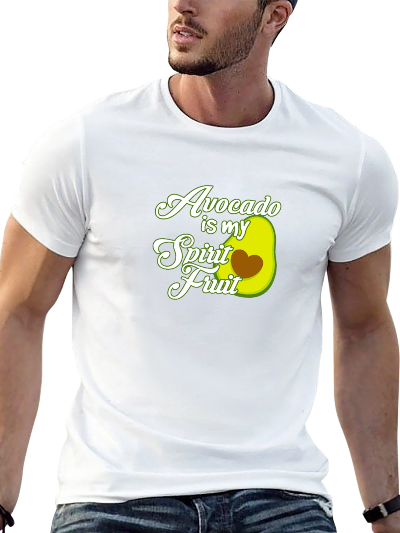 Avocado Is My Spirit Fruit Graphic T-Shirt