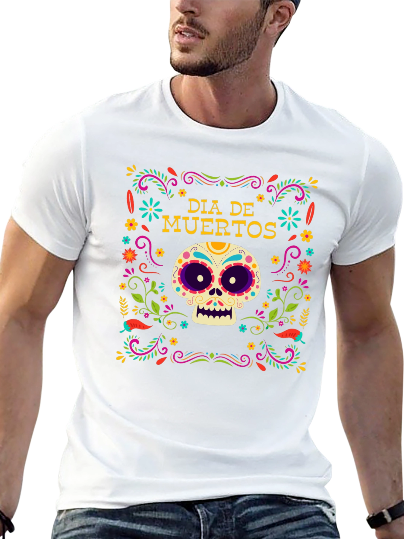 Dia de Muertos Skull T-Shirt
