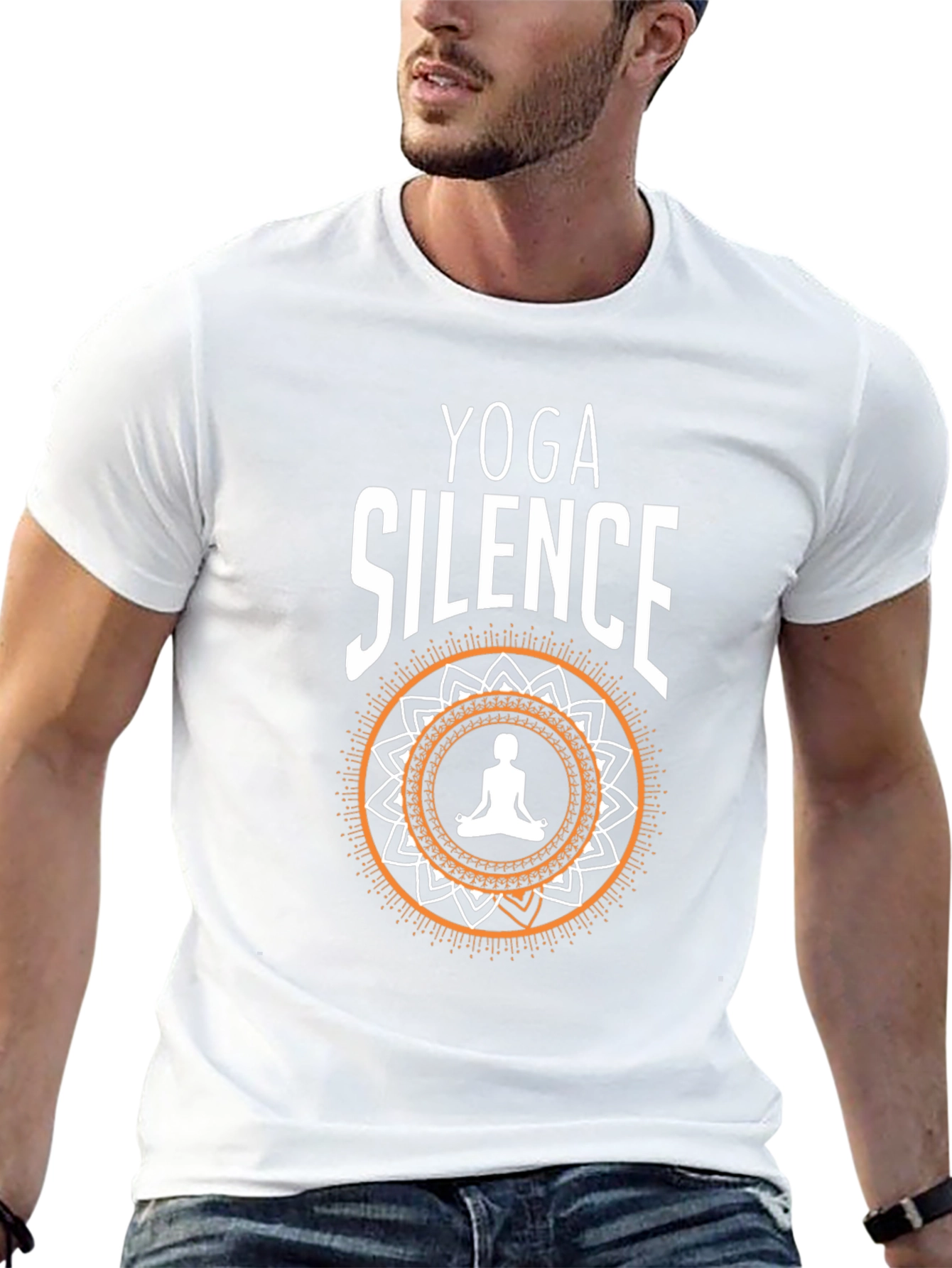 Yoga Silence T-Shirt - Meditative Zen Design