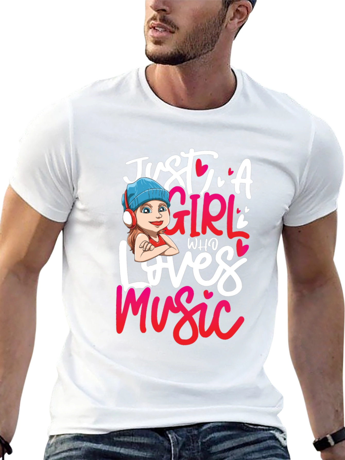 Just A Girl Who Loves Music T-Shirt