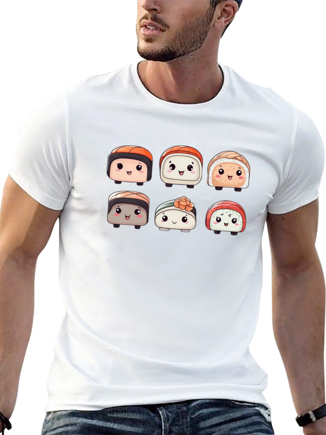 Cute Sushi T-Shirt - Kawaii Food Design