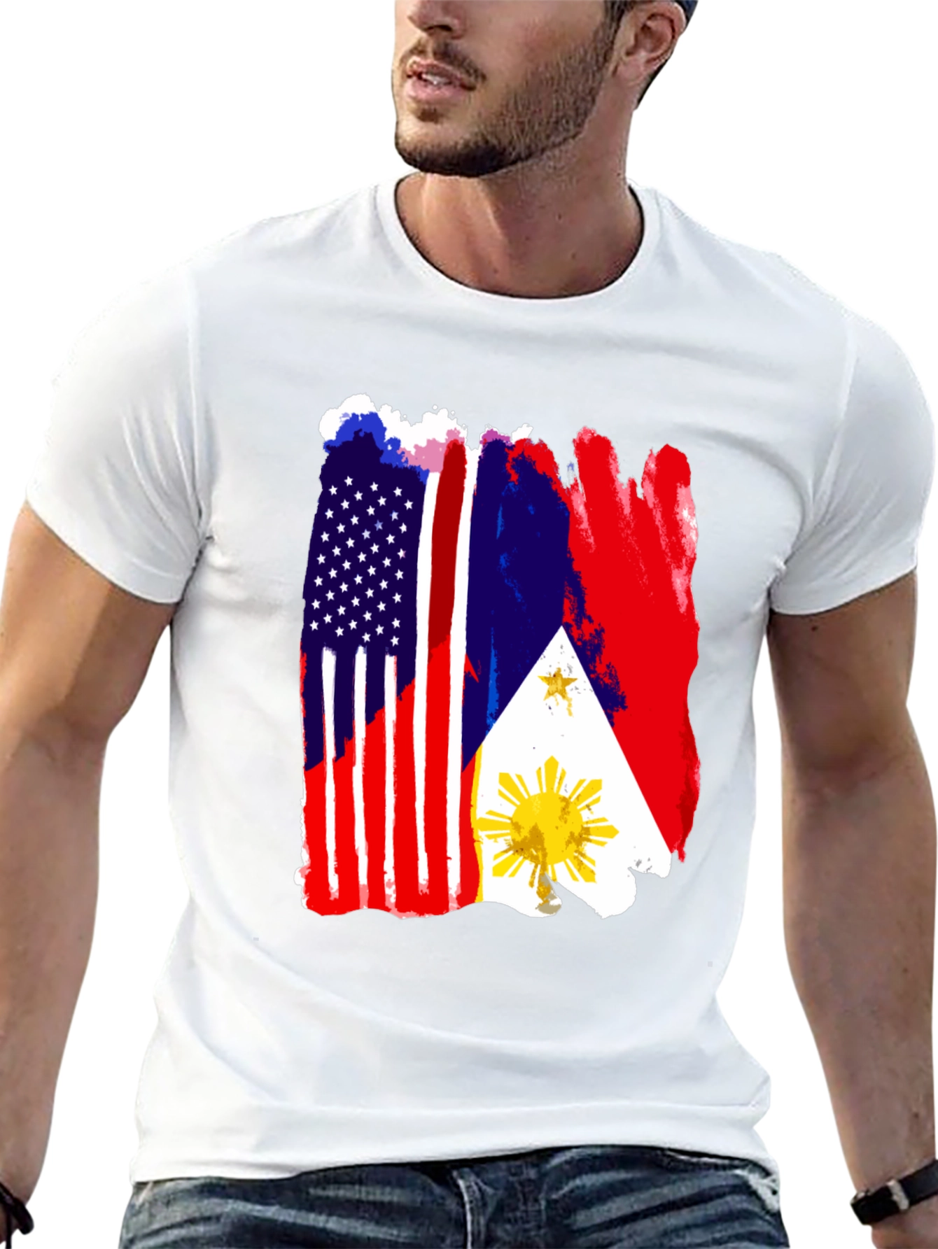 USA Philippines Flag T-Shirt