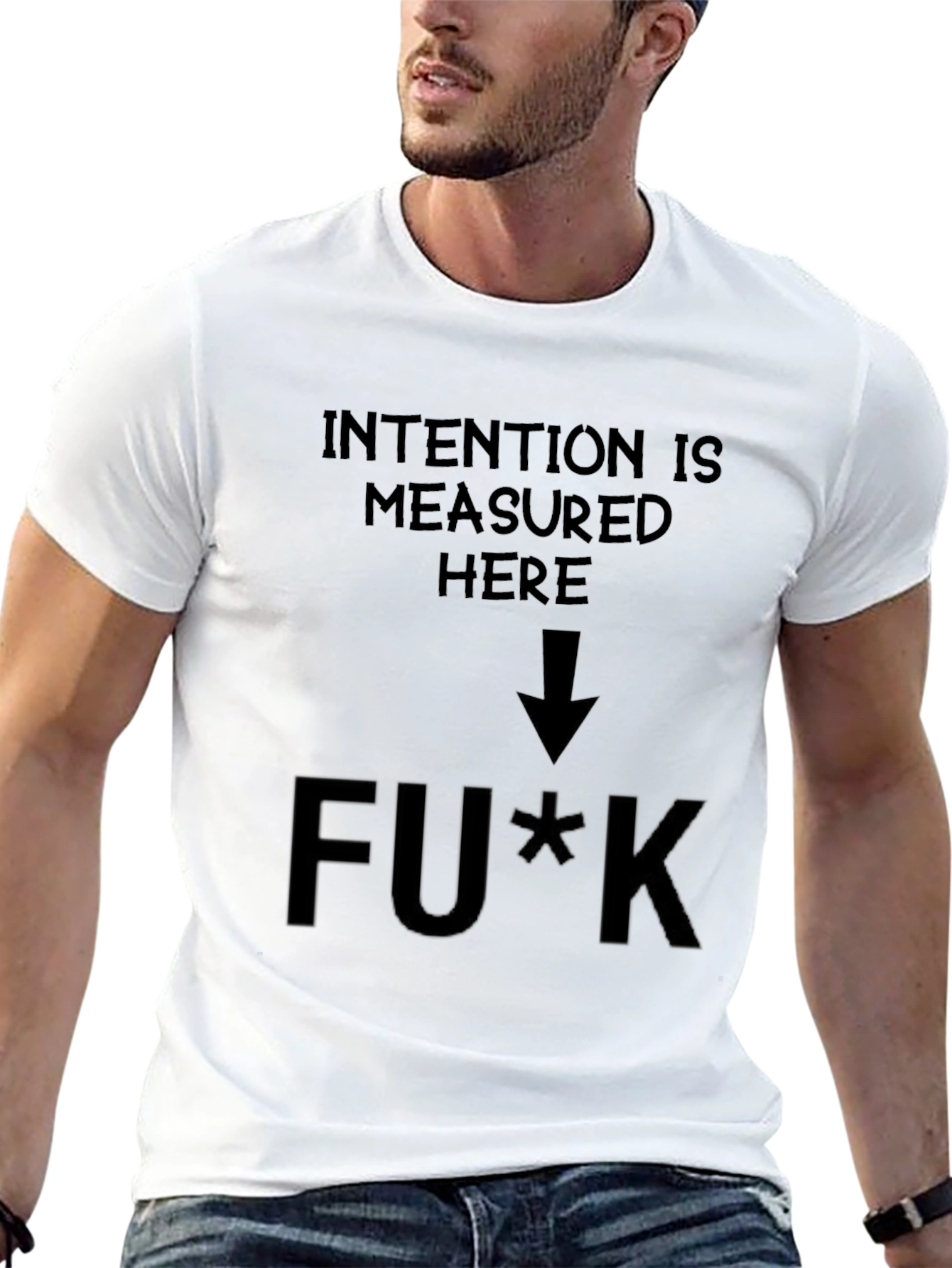 Intention Measured Here Graphic T-Shirt