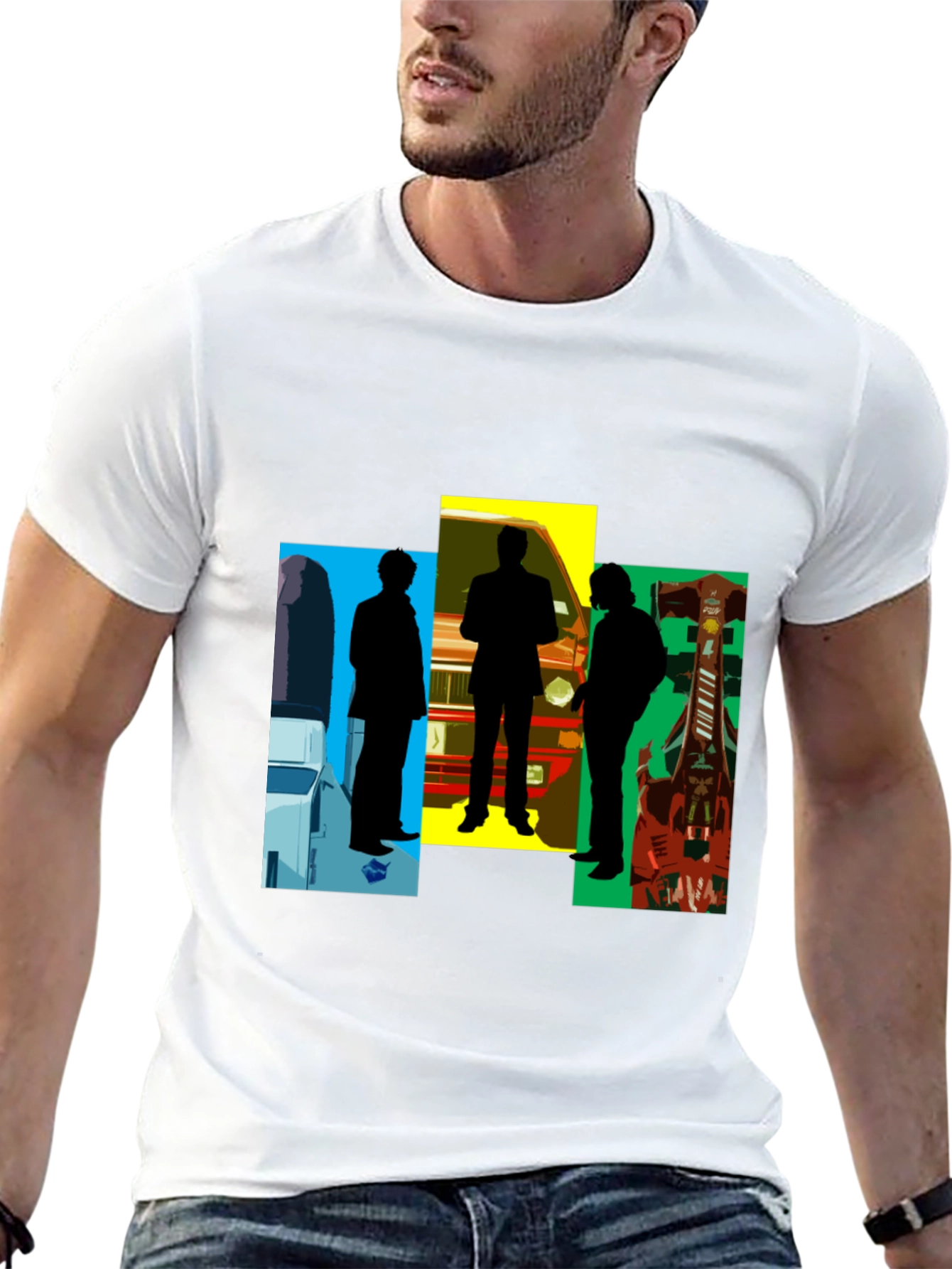Silhouette Graphic Tee - Mens Black T-Shirt