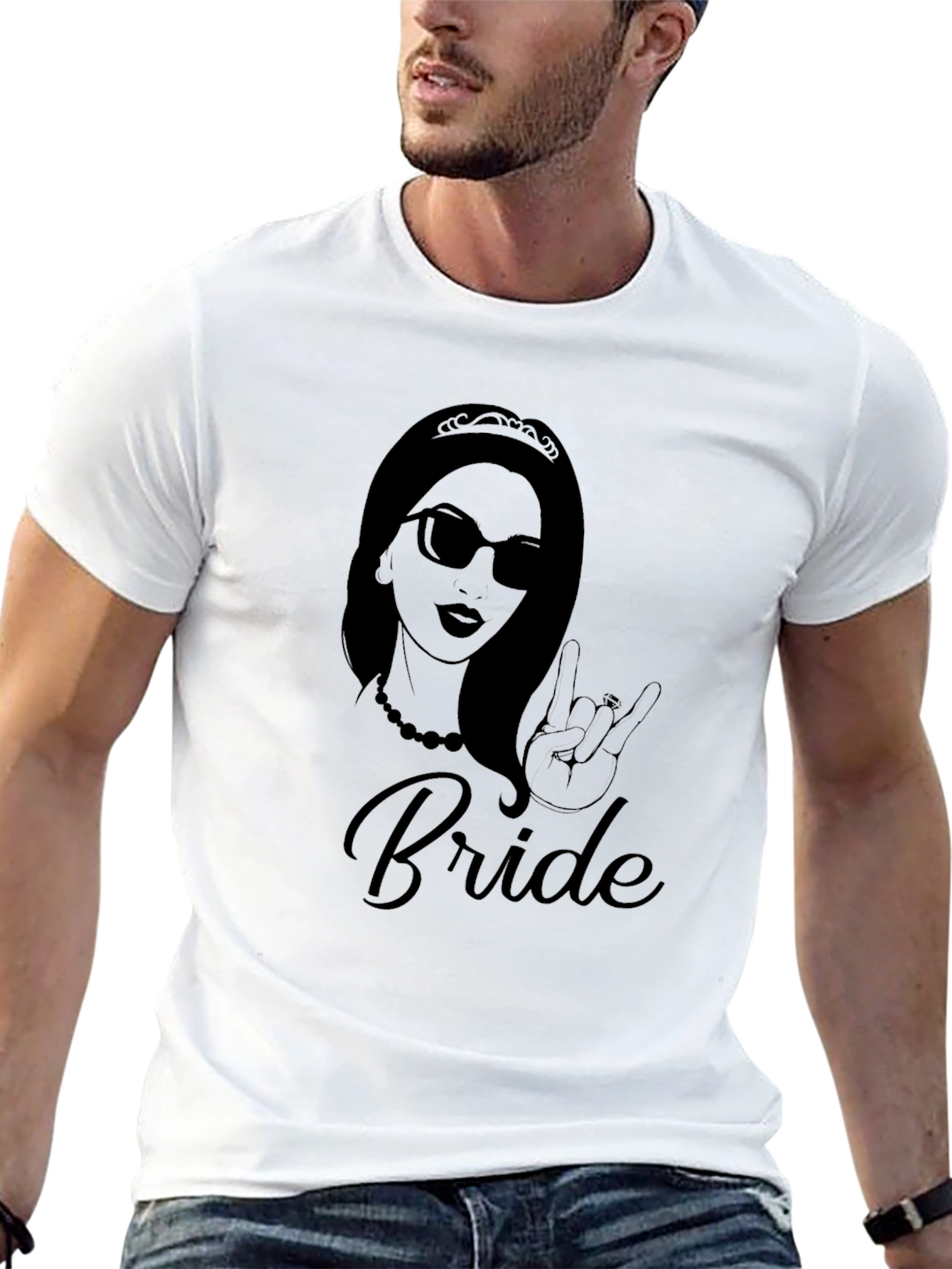 Bride Graphic Tee - Rock On Bridal Shirt