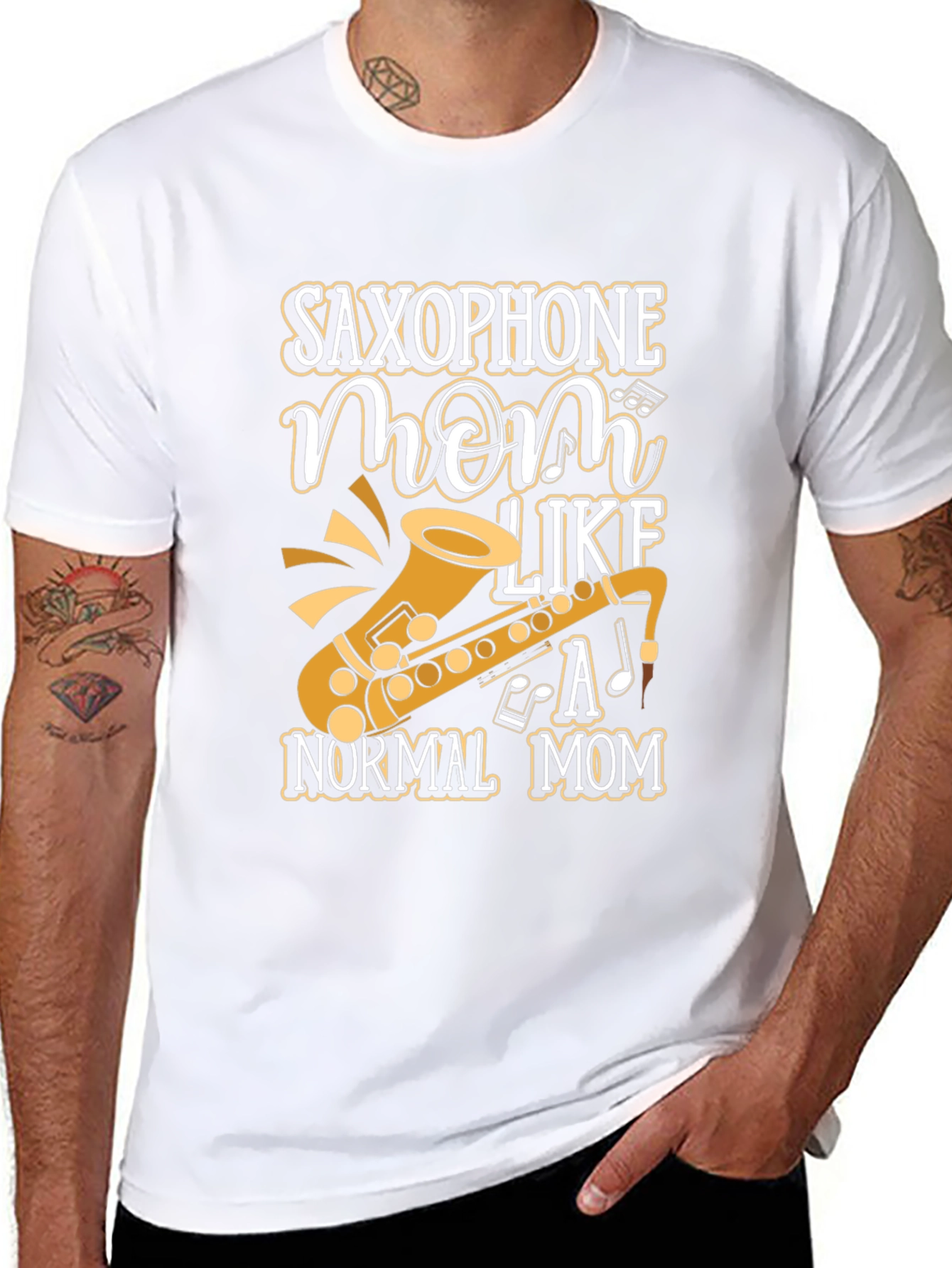 Saxophone Mom T-Shirt - Musical Instrument Design