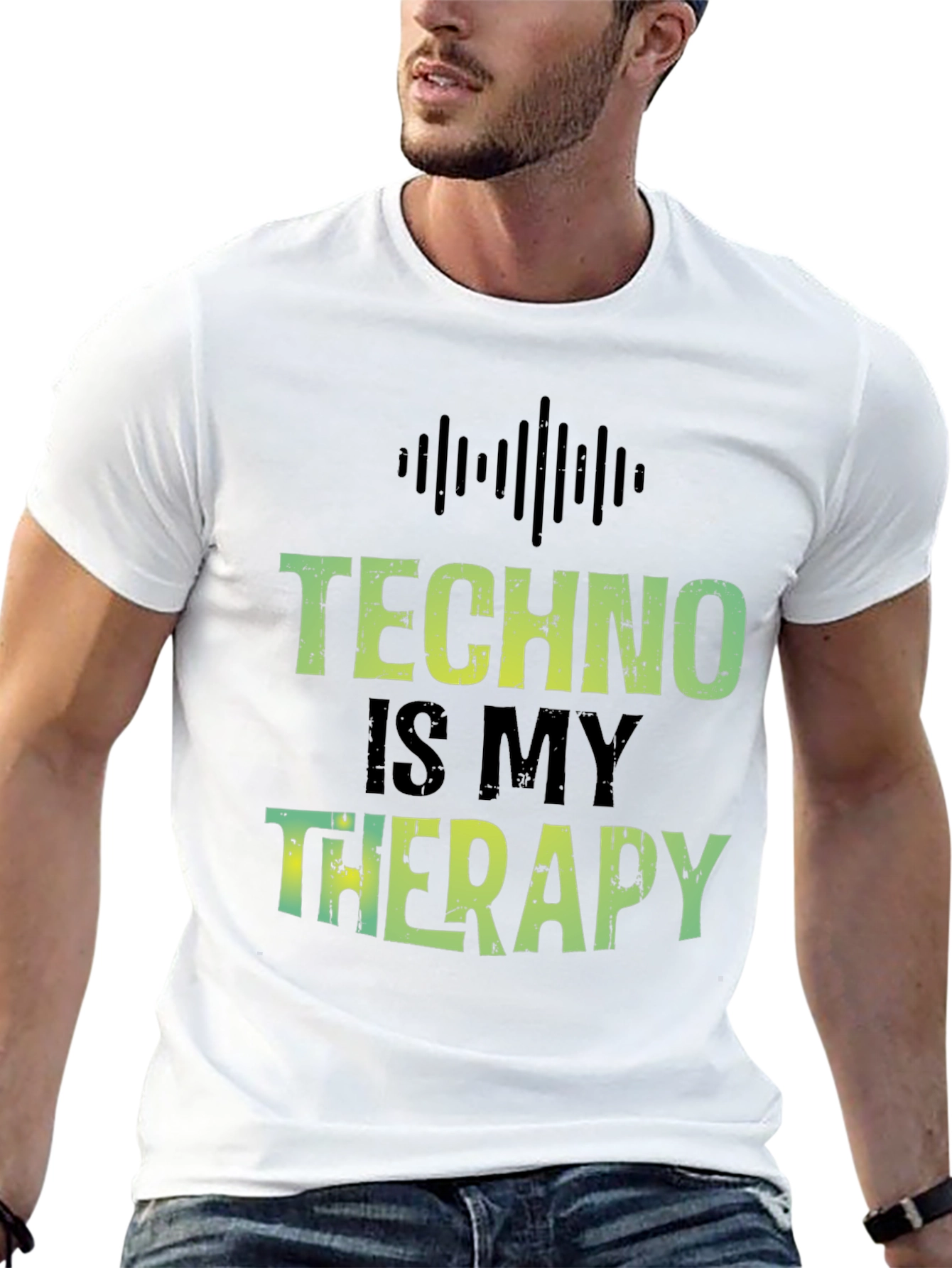 Techno is My Therapy T-Shirt - Music Lover Tee
