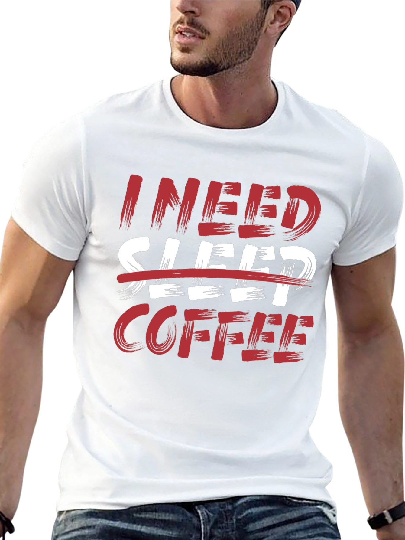 I Need Coffee Graphic Tee - Funny T-Shirt