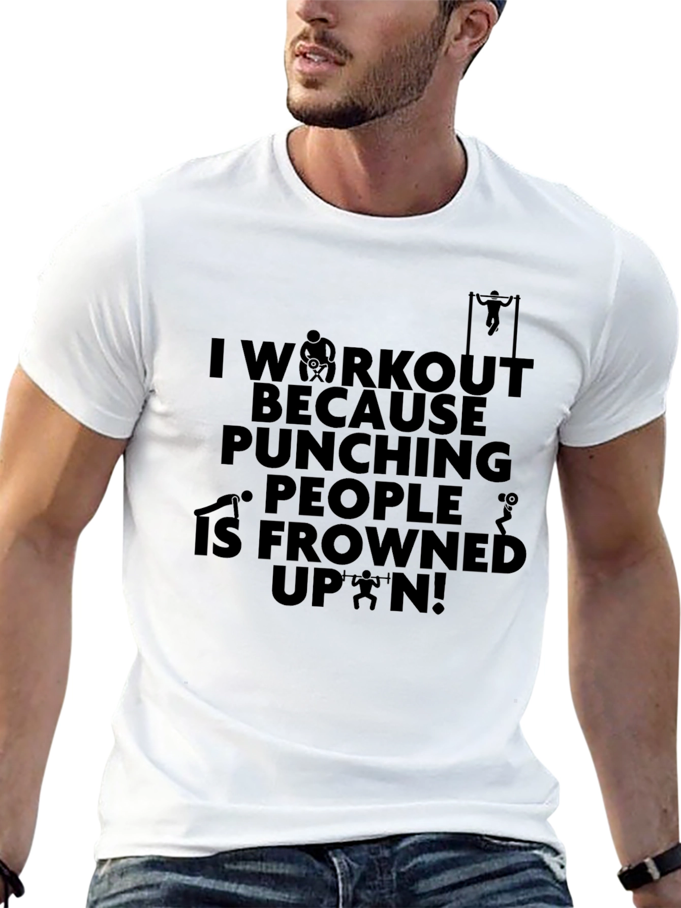 Workout Pun Graphic T-Shirt