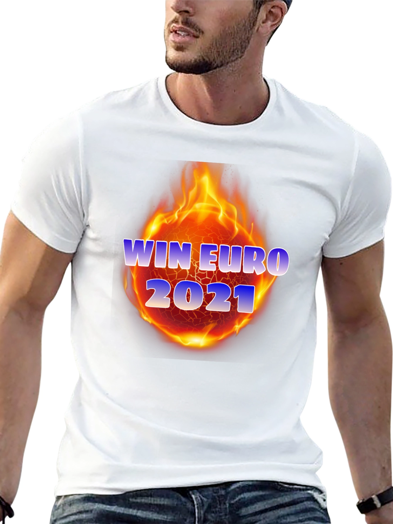 Win Euro 2021 T-Shirt - Flame Design