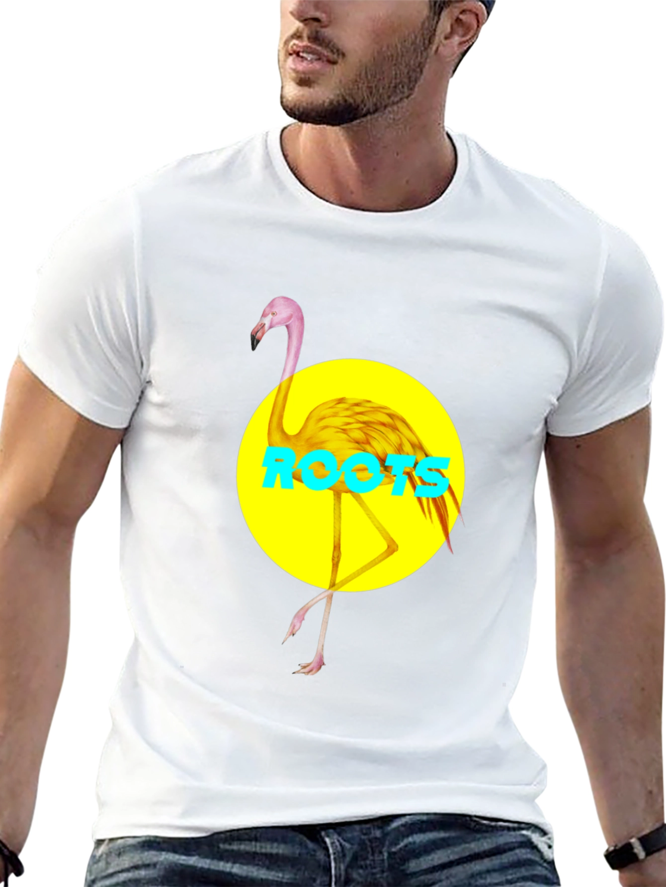Flamingo Graphic Tee - Roots Design