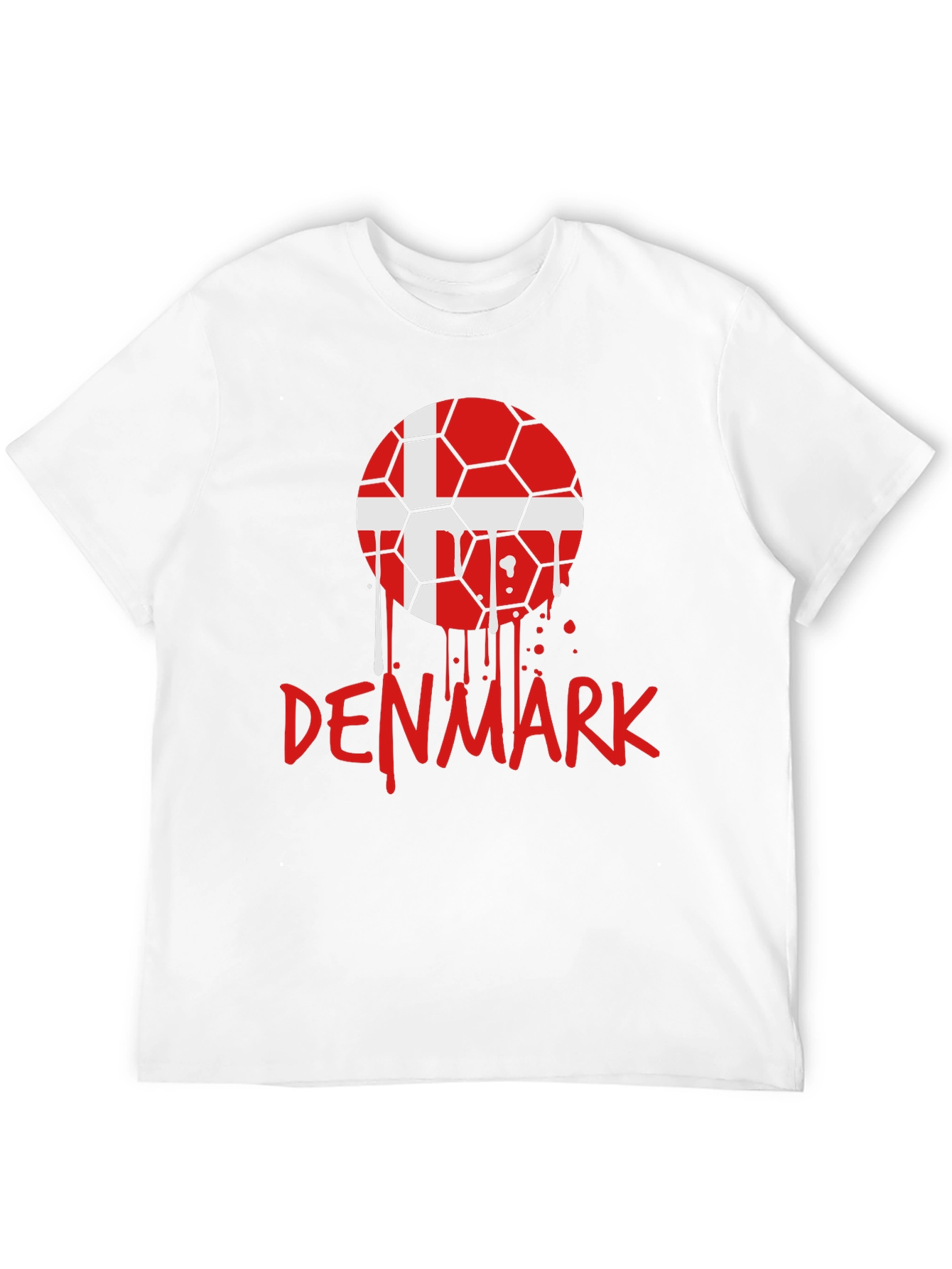Denmark Soccer Ball T-Shirt