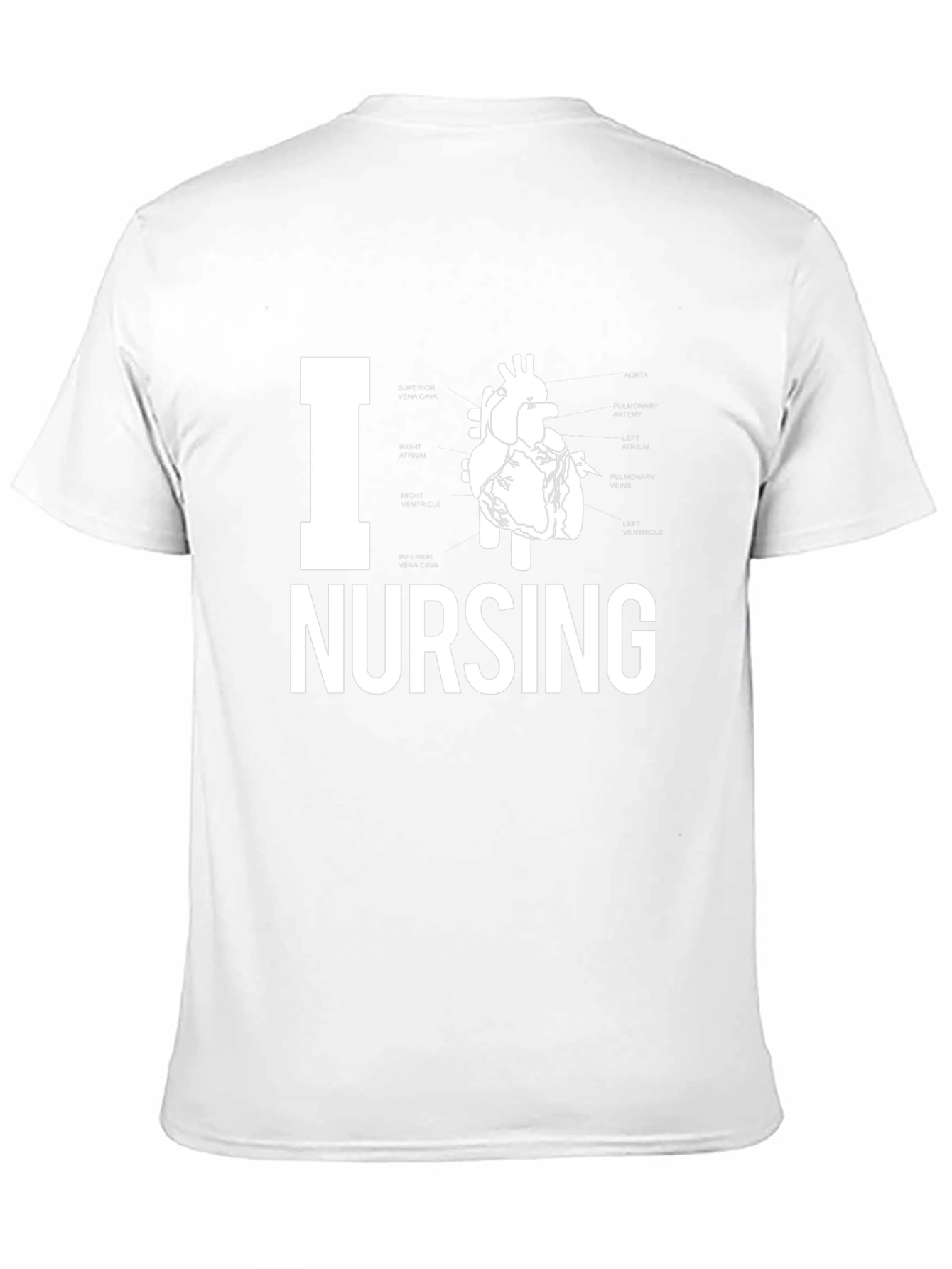 I Heart Nursing Black T-Shirt