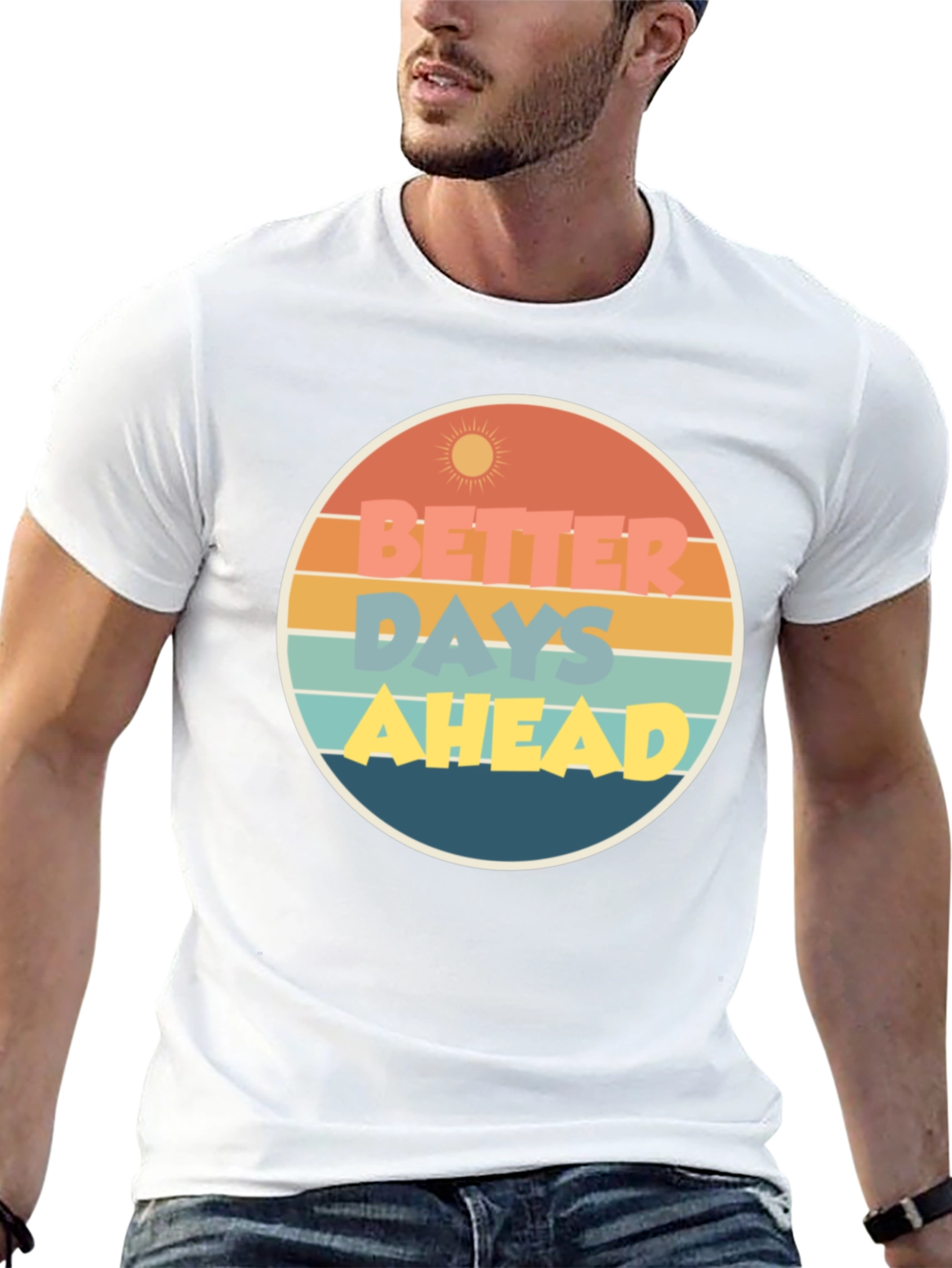 Better Days Ahead Graphic Tee - Retro Style