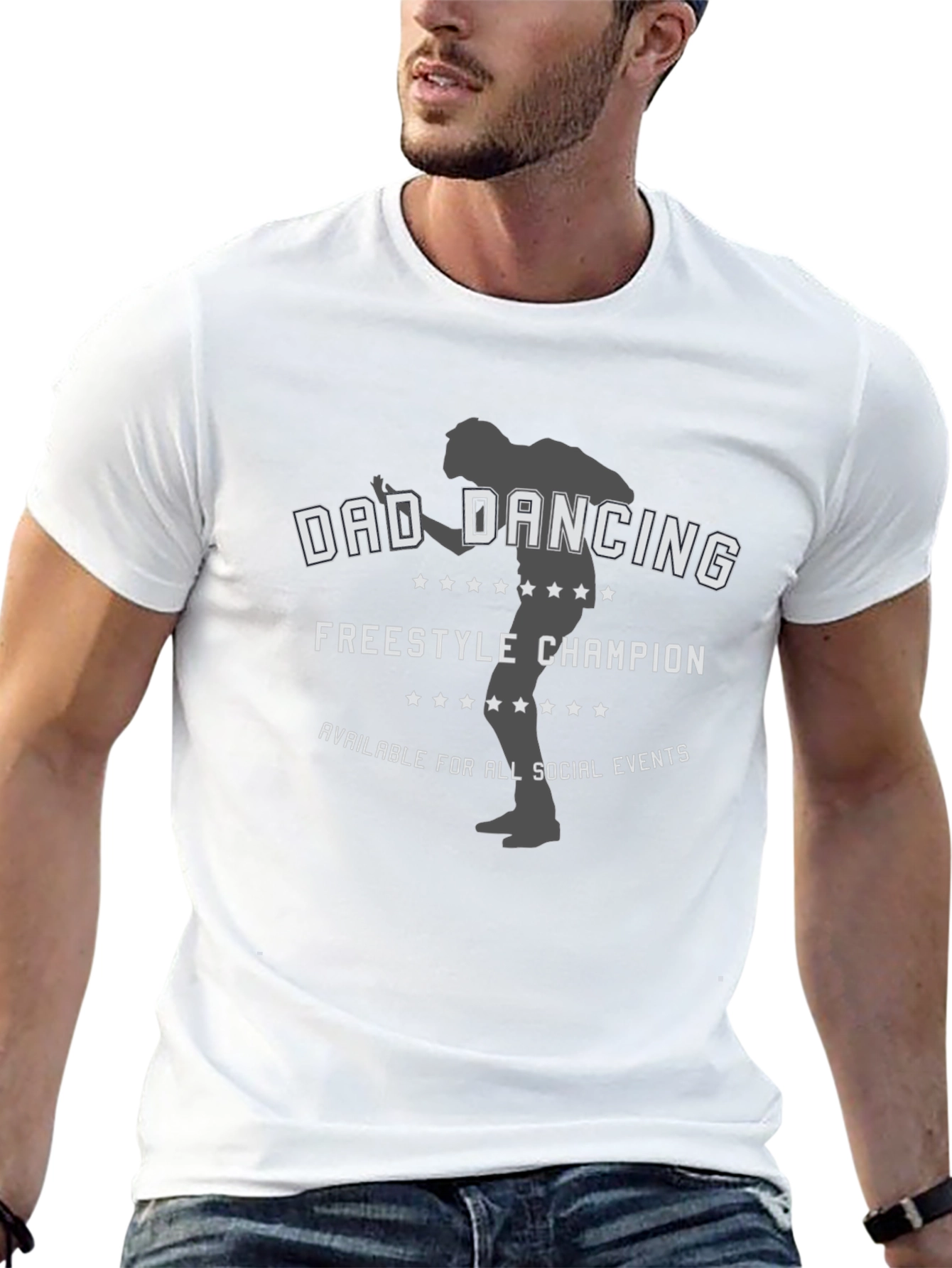 Dad Dancing Champion T-Shirt - Freestyle Fun!
