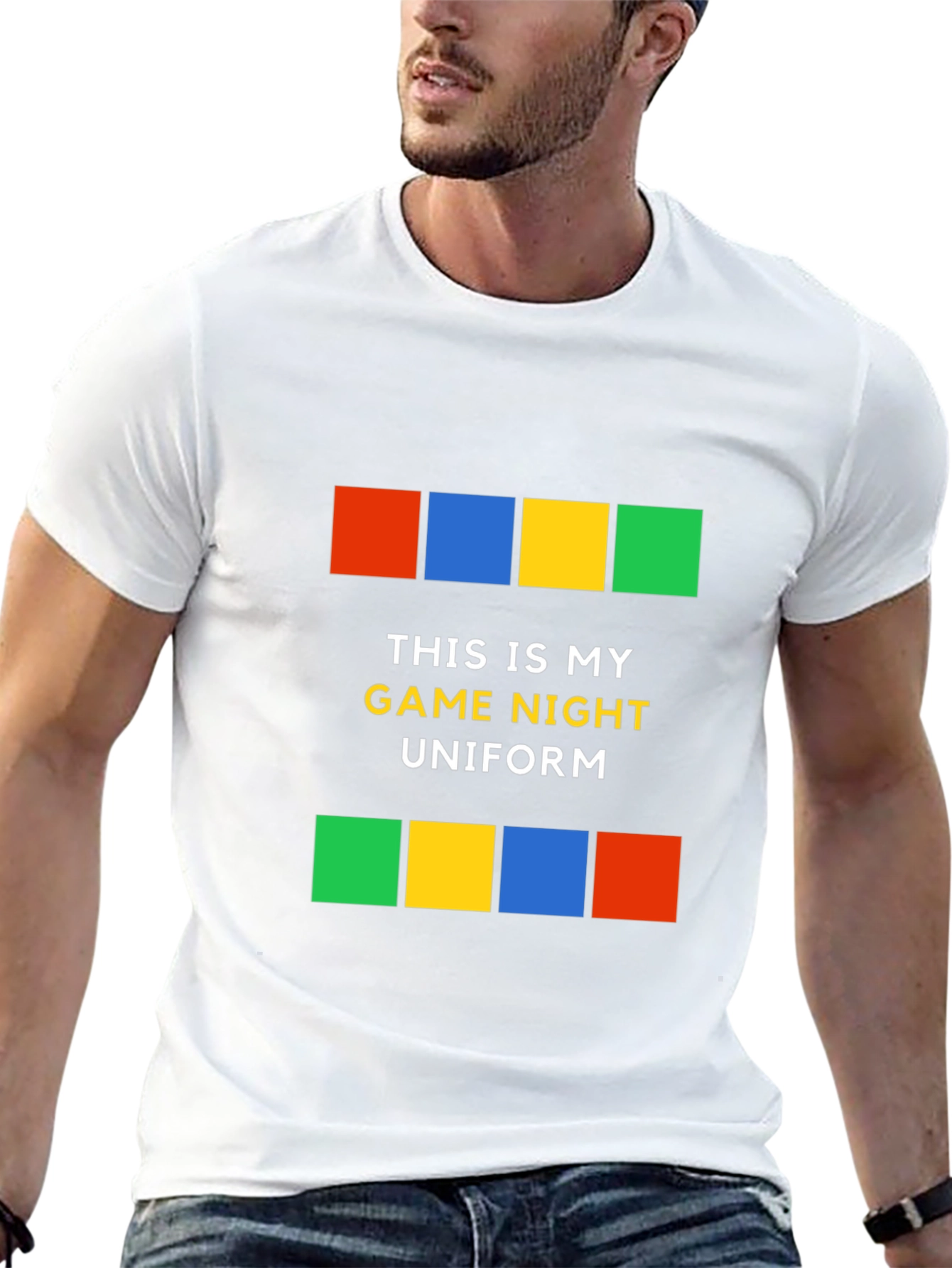 Game Night Uniform Graphic Tee - Black