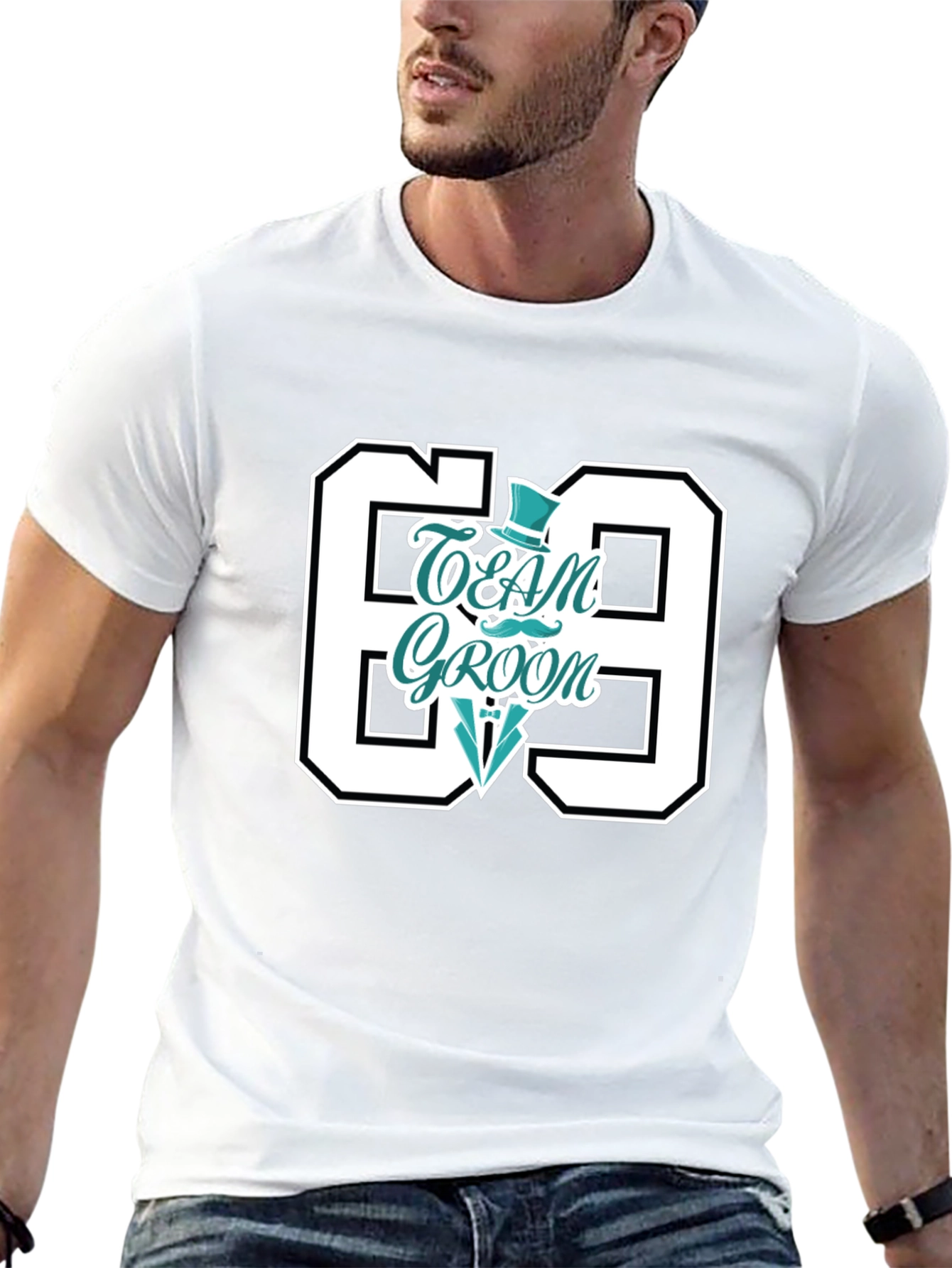 Team Groom 69 T-Shirt: Party & Wedding Tee