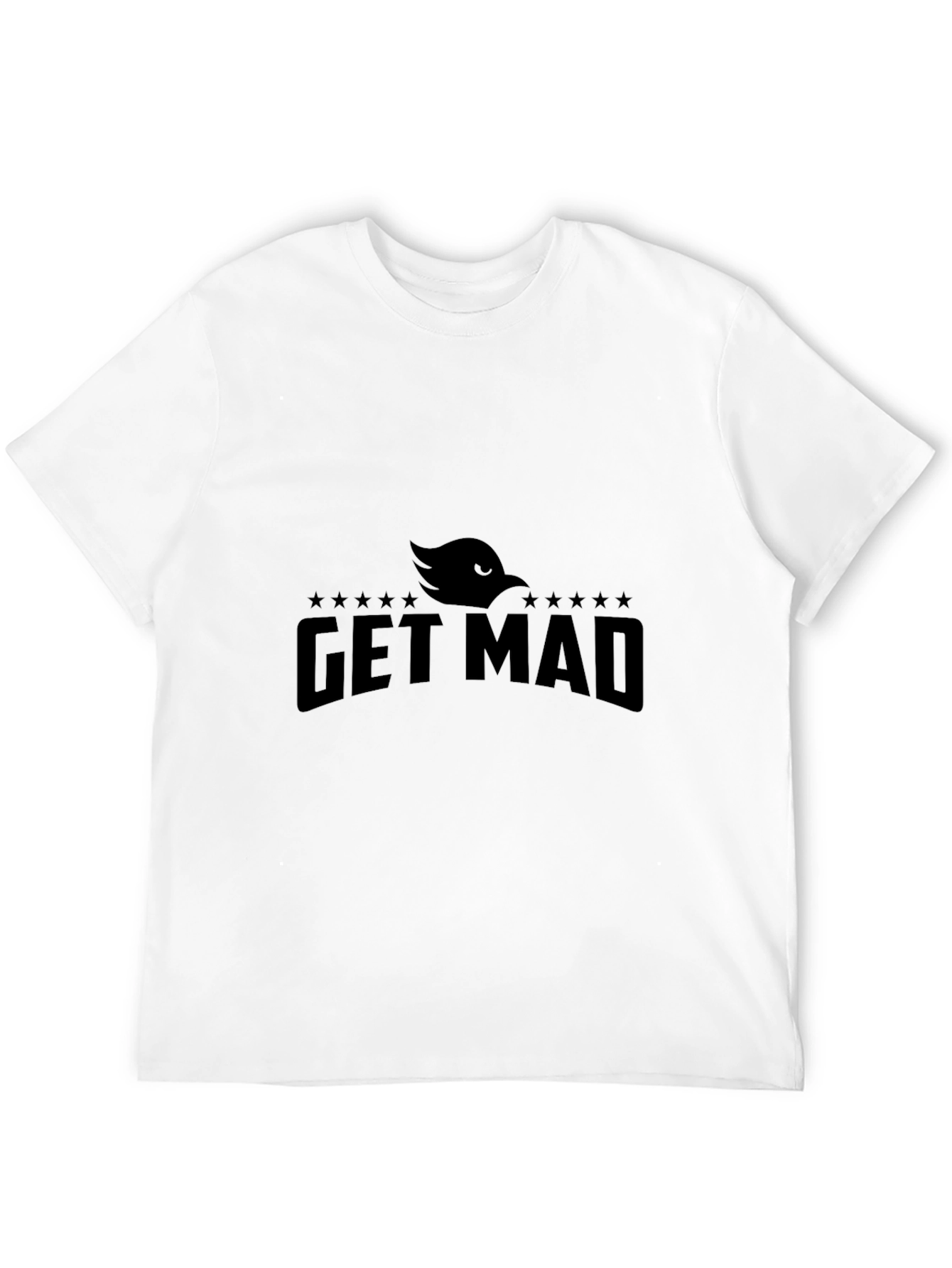 Get Mad Graphic Tee - Cool Black T-Shirt