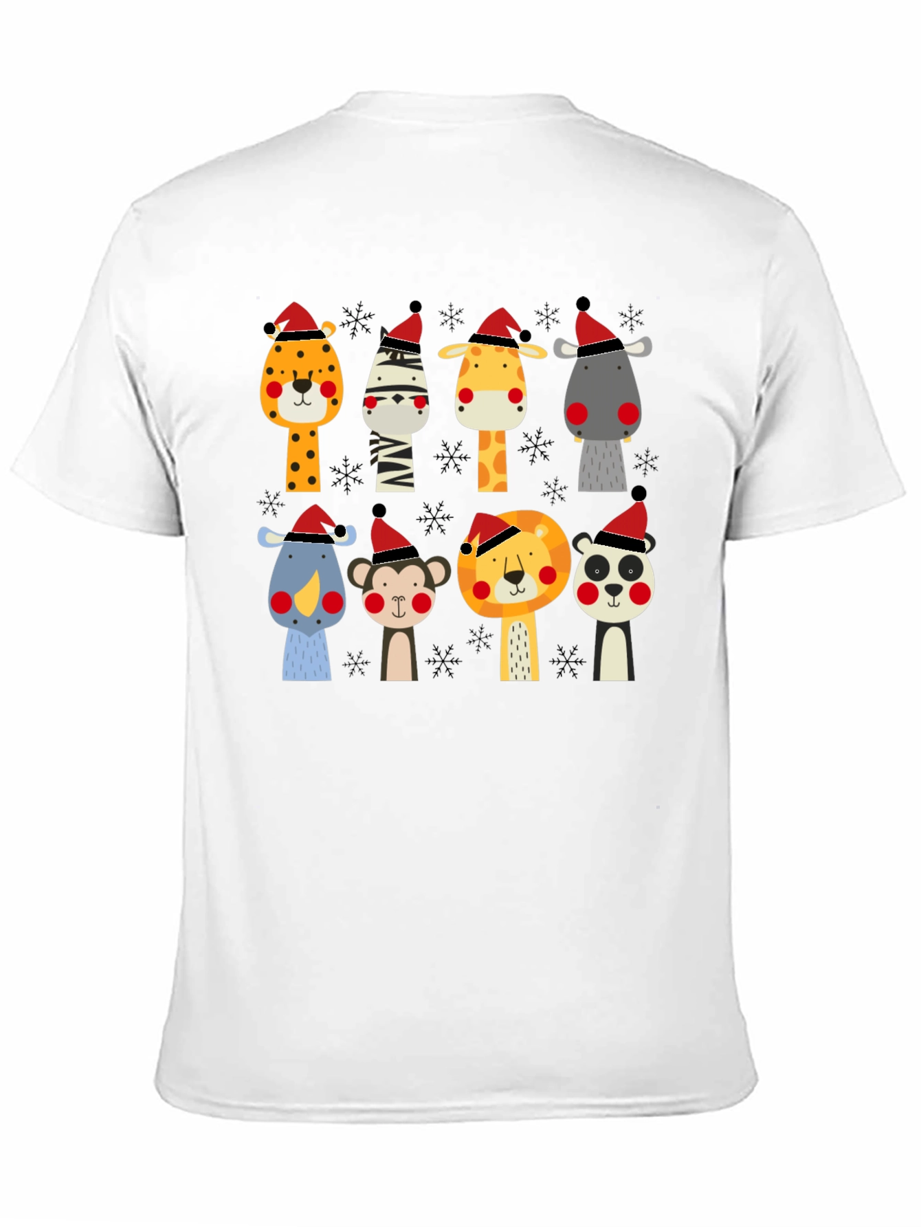 Festive Animal Print Christmas T-Shirt