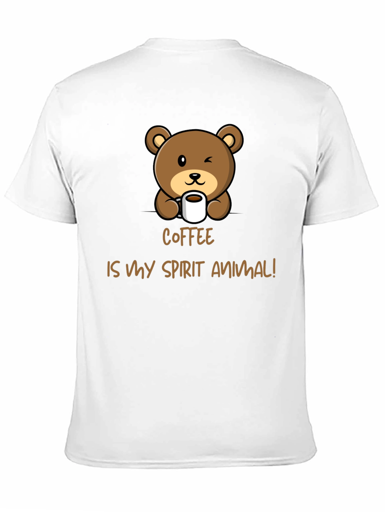 Coffee is My Spirit Animal Bear Graphic Tee