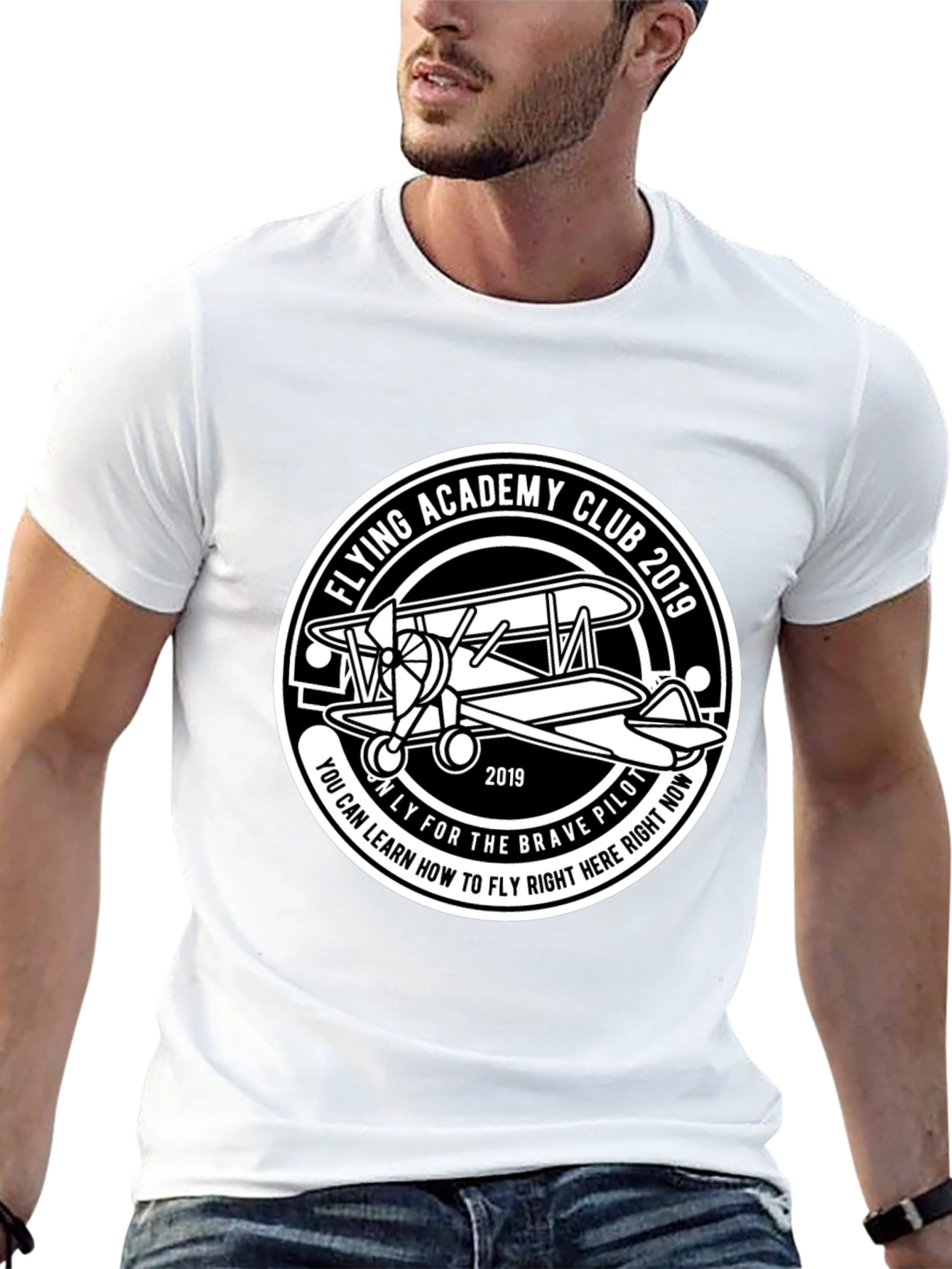 Flying Academy Club 2019 Black Graphic T-Shirt