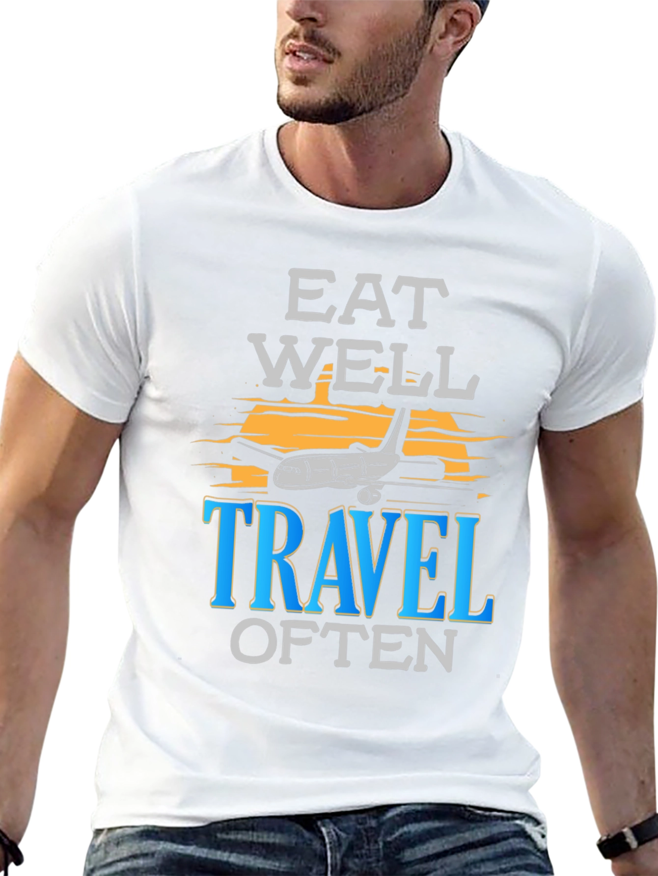 Eat Well Travel Often Graphic T-Shirt