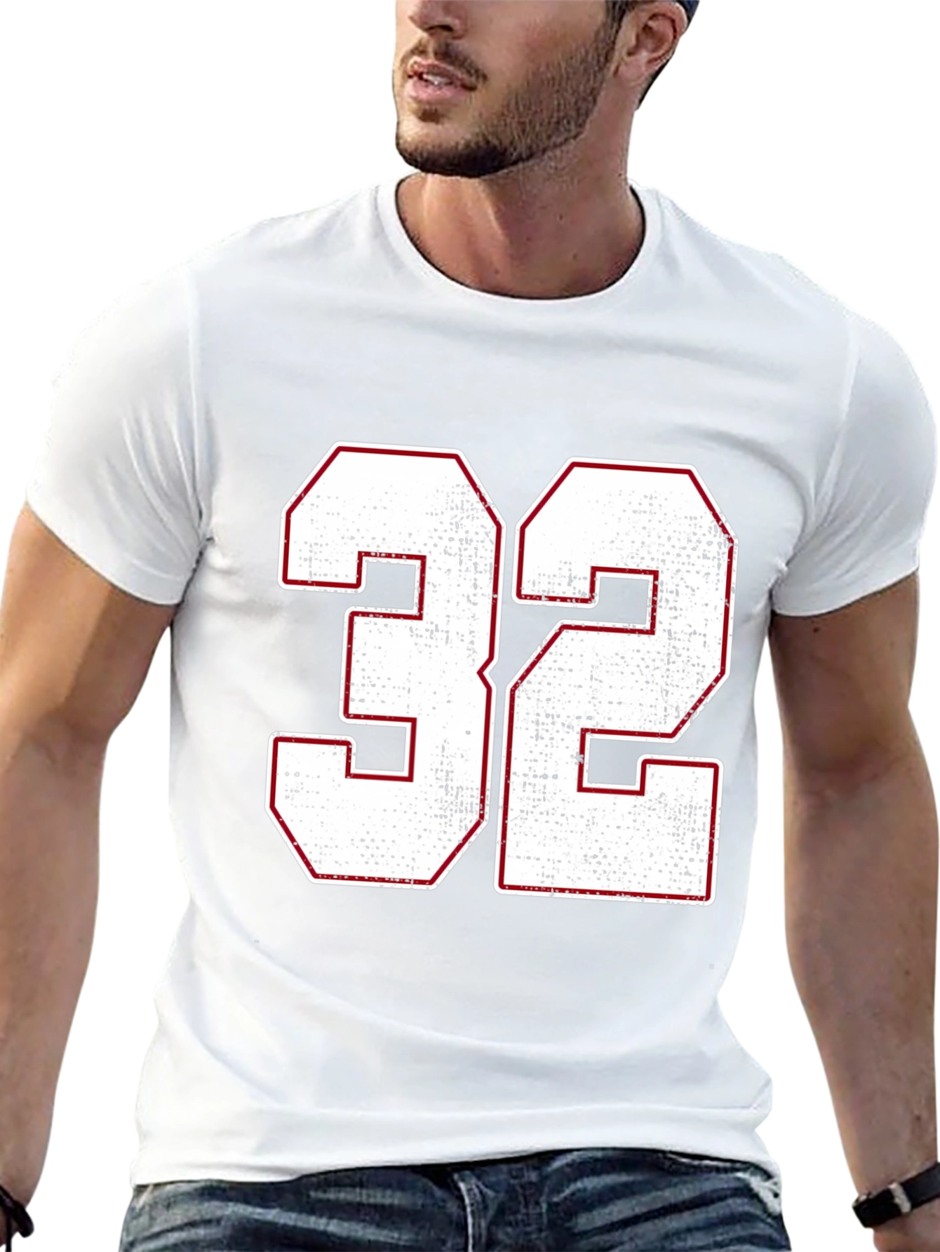 Number 32 Graphic T-Shirt - Black