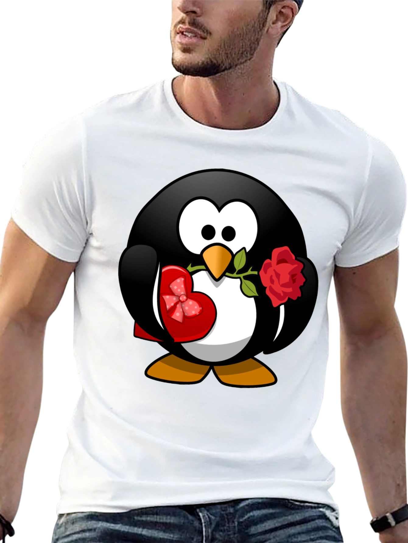 Penguin Love T-Shirt - Valentines Day Gift