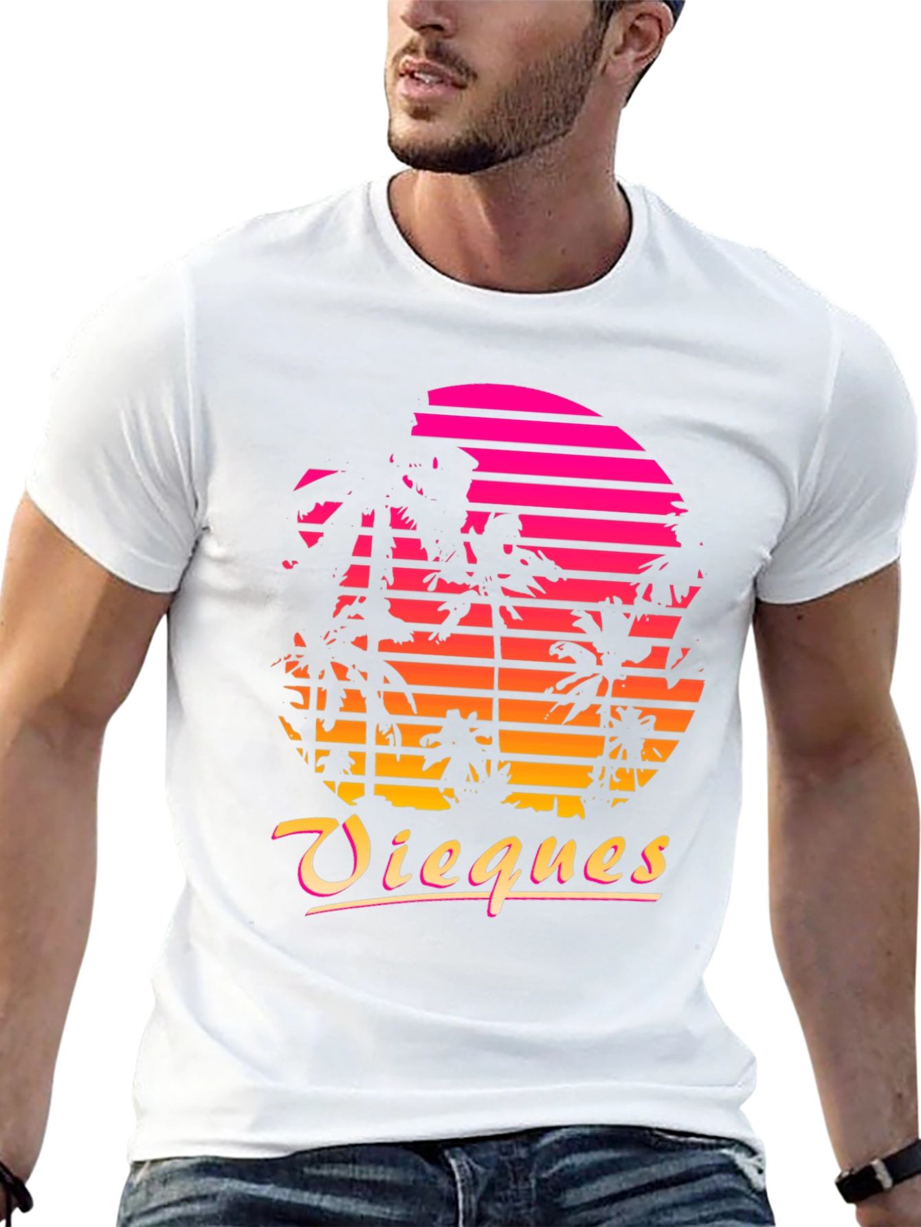 Vieques Retro Sunset T-Shirt