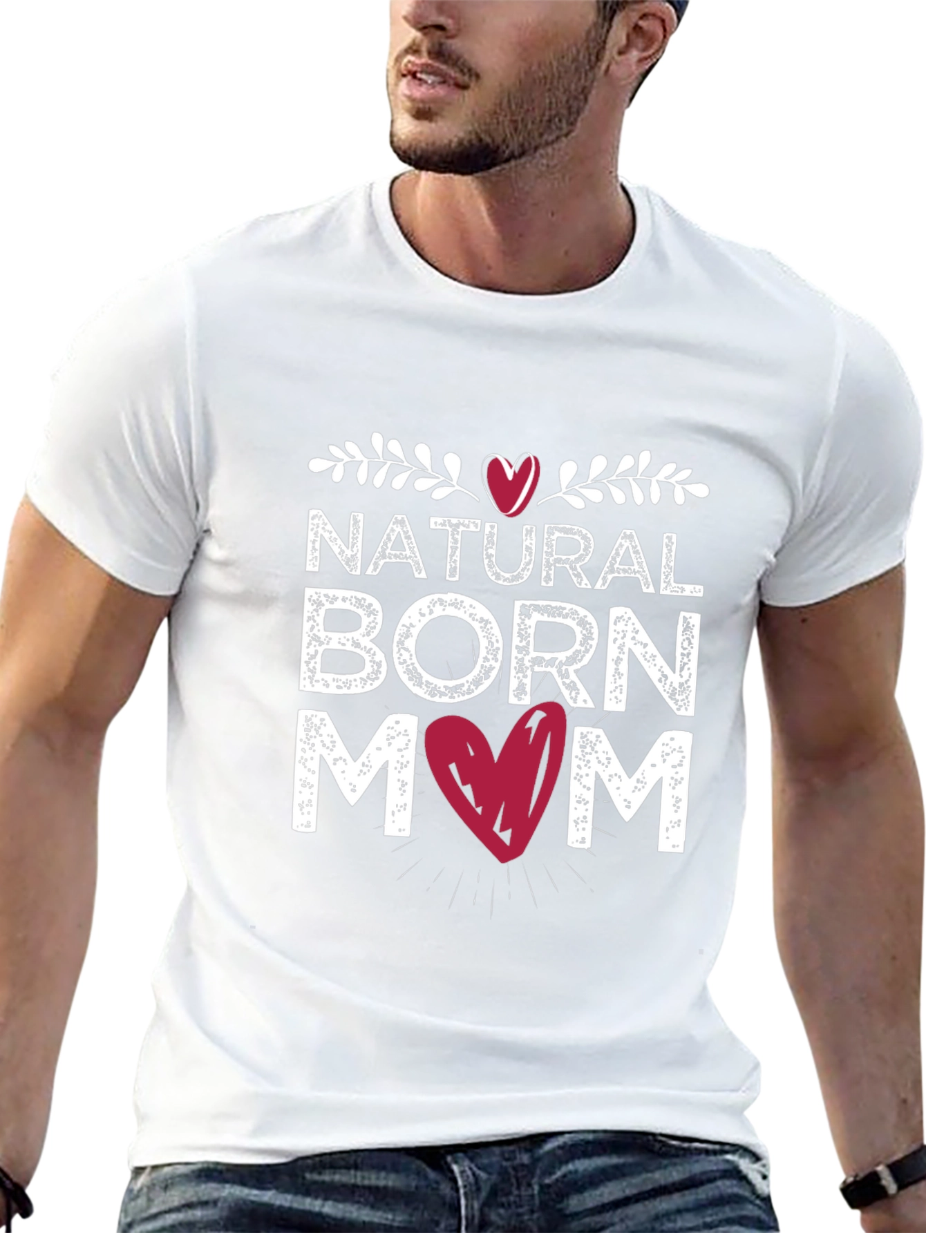 Natural Born Mom Black T-Shirt