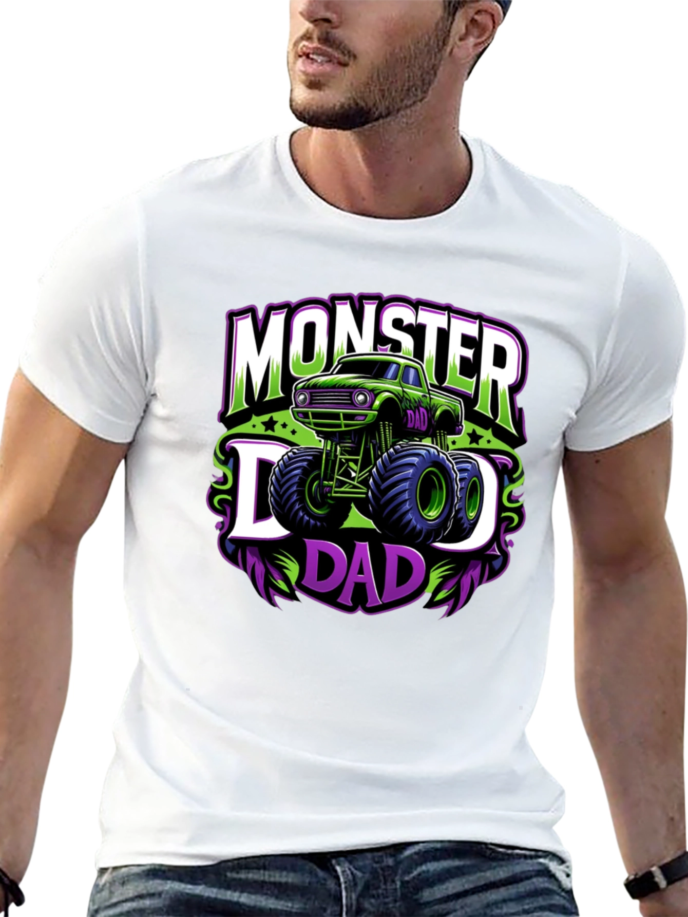Monster Dad Graphic Tee - Black