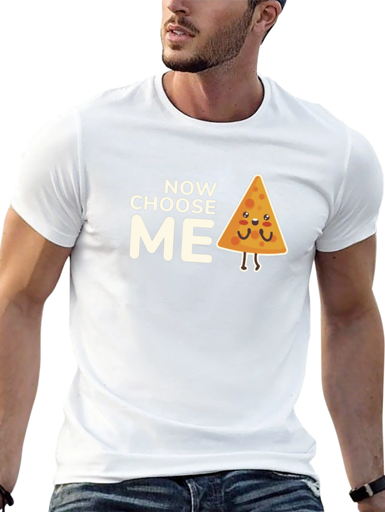 Choose Me Nacho Graphic Tee - Black Crewneck