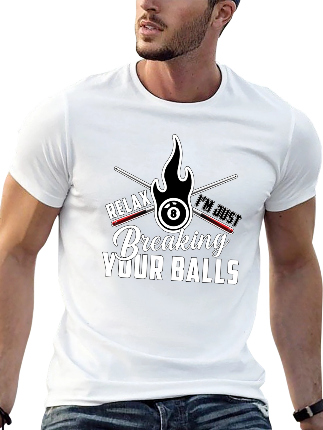 Relax Breaking Your Balls Billiards T-Shirt