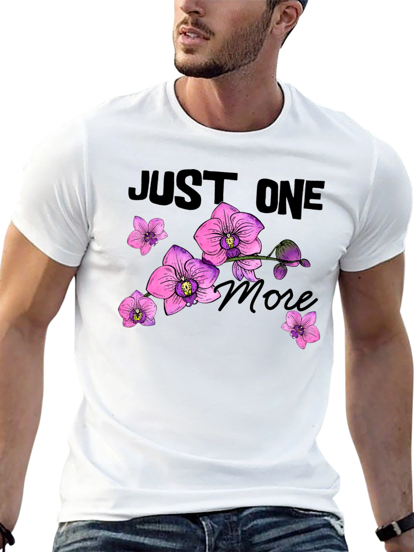 Just One More Orchid Flower T-Shirt
