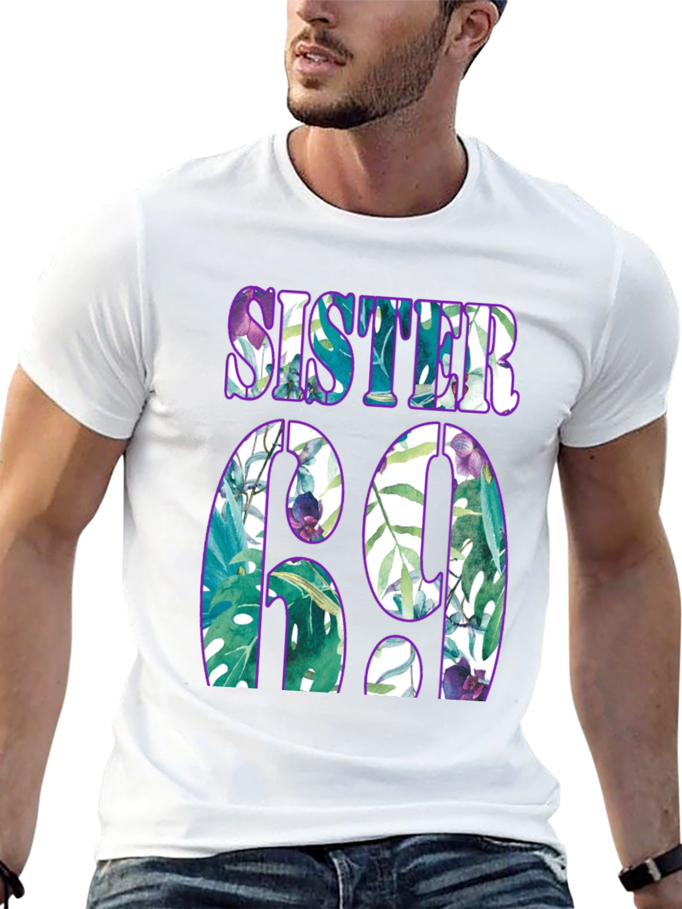 Sister 69 Graphic Print Tee
