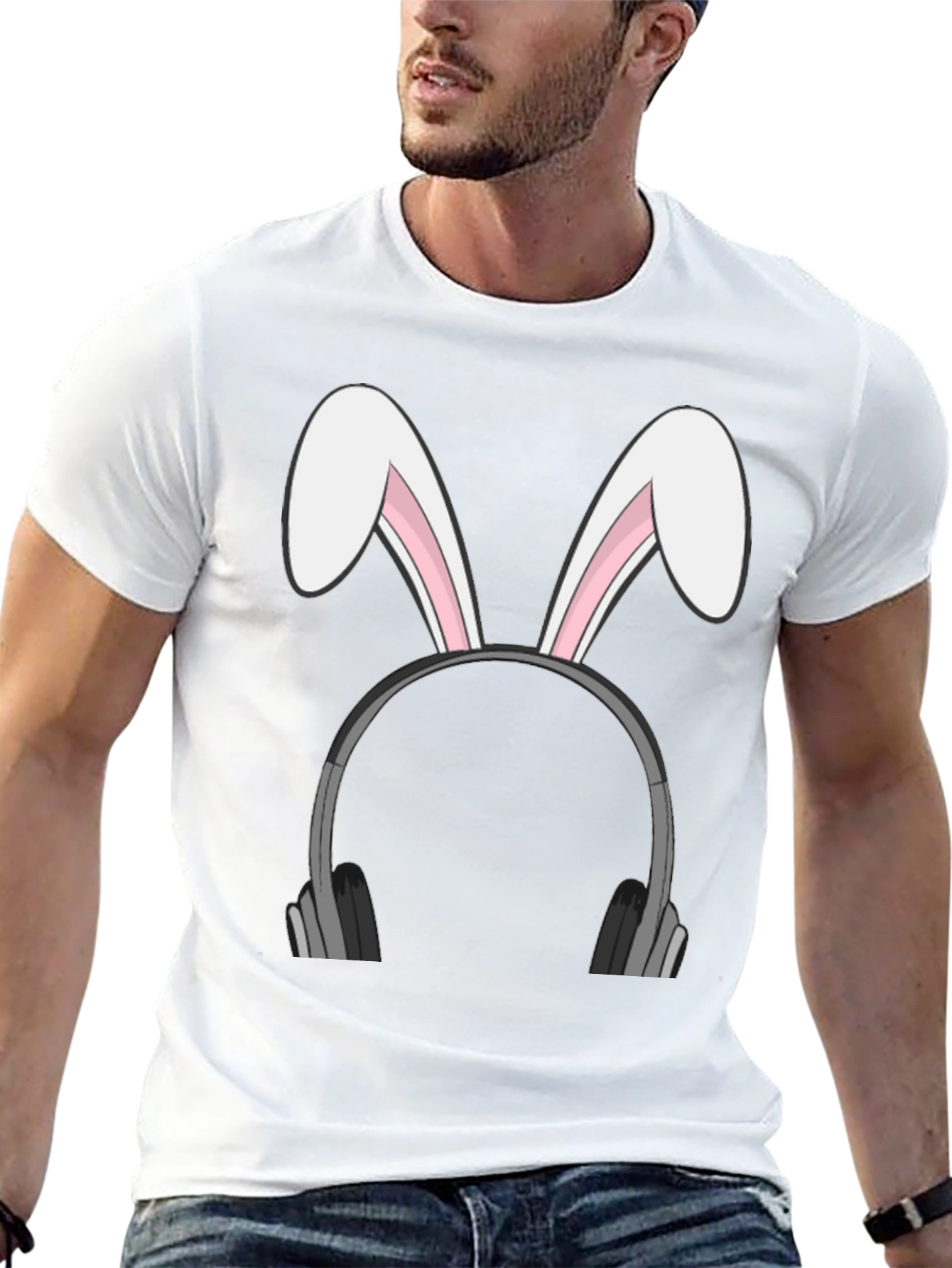 Bunny Headphones T-Shirt