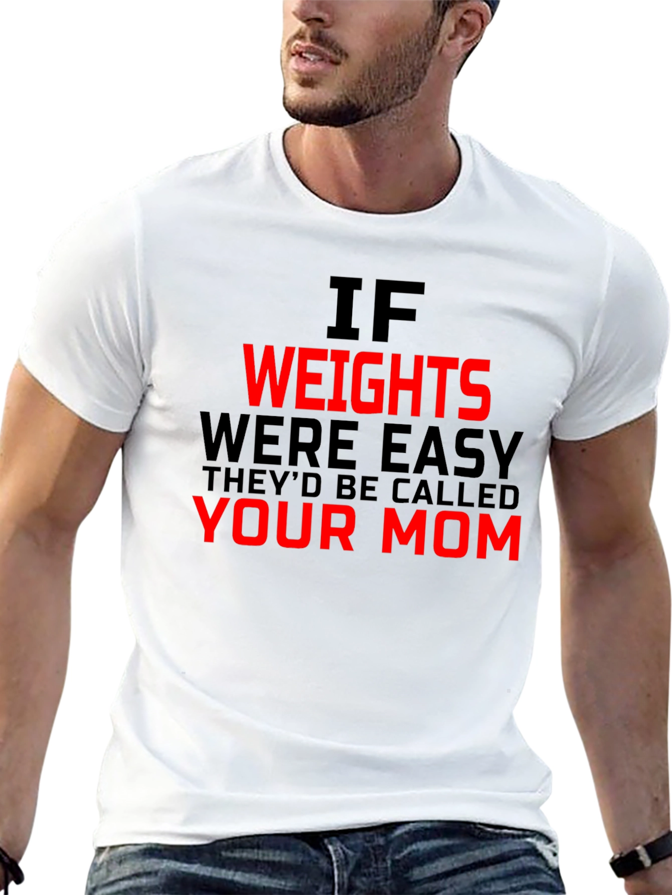 Funny Gym Workout T-Shirt - Your Mom Joke