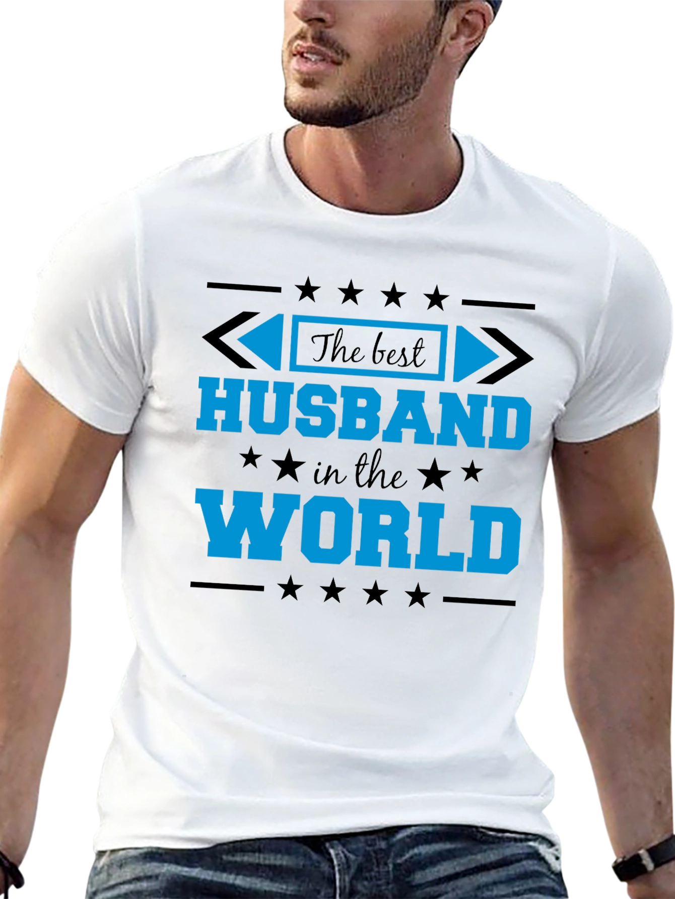 Best Husband in the World Black T-Shirt