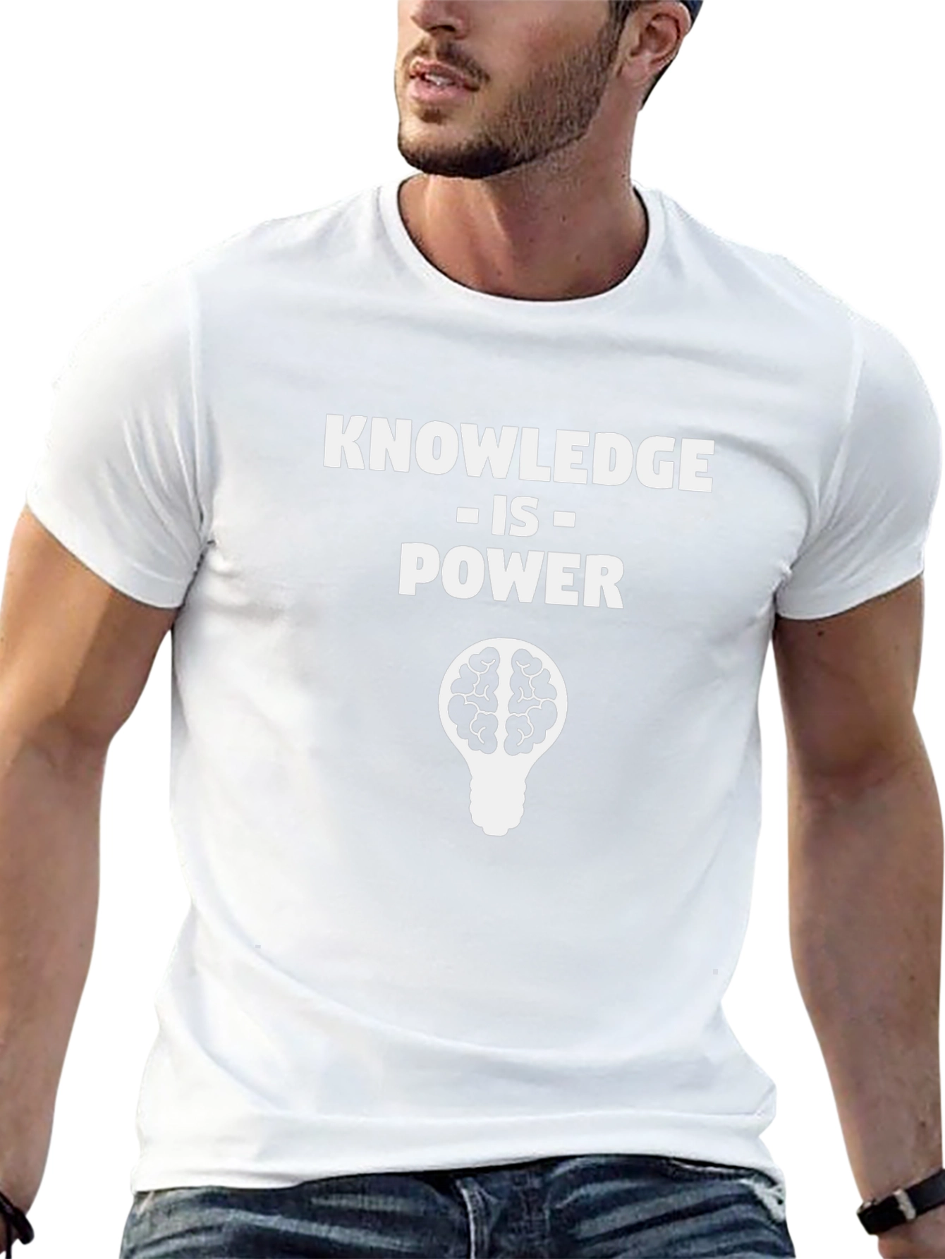 Knowledge Is Power Brain T-Shirt