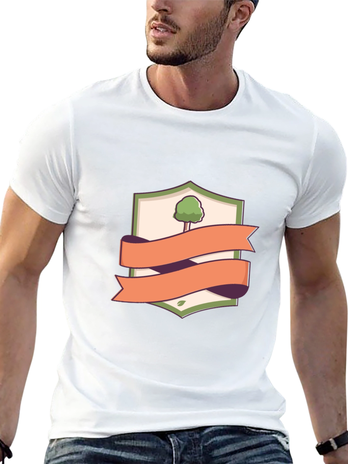 Nature Shield Graphic Tee - Classic Black T-Shirt