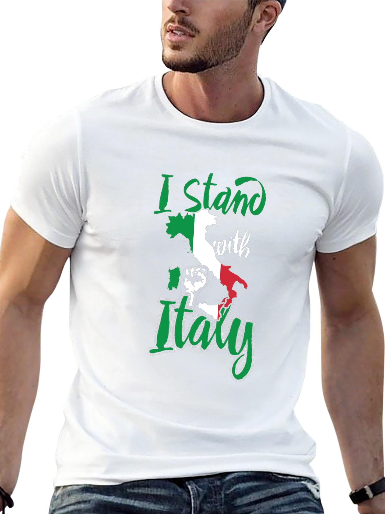 I Stand With Italy Graphic T-Shirt