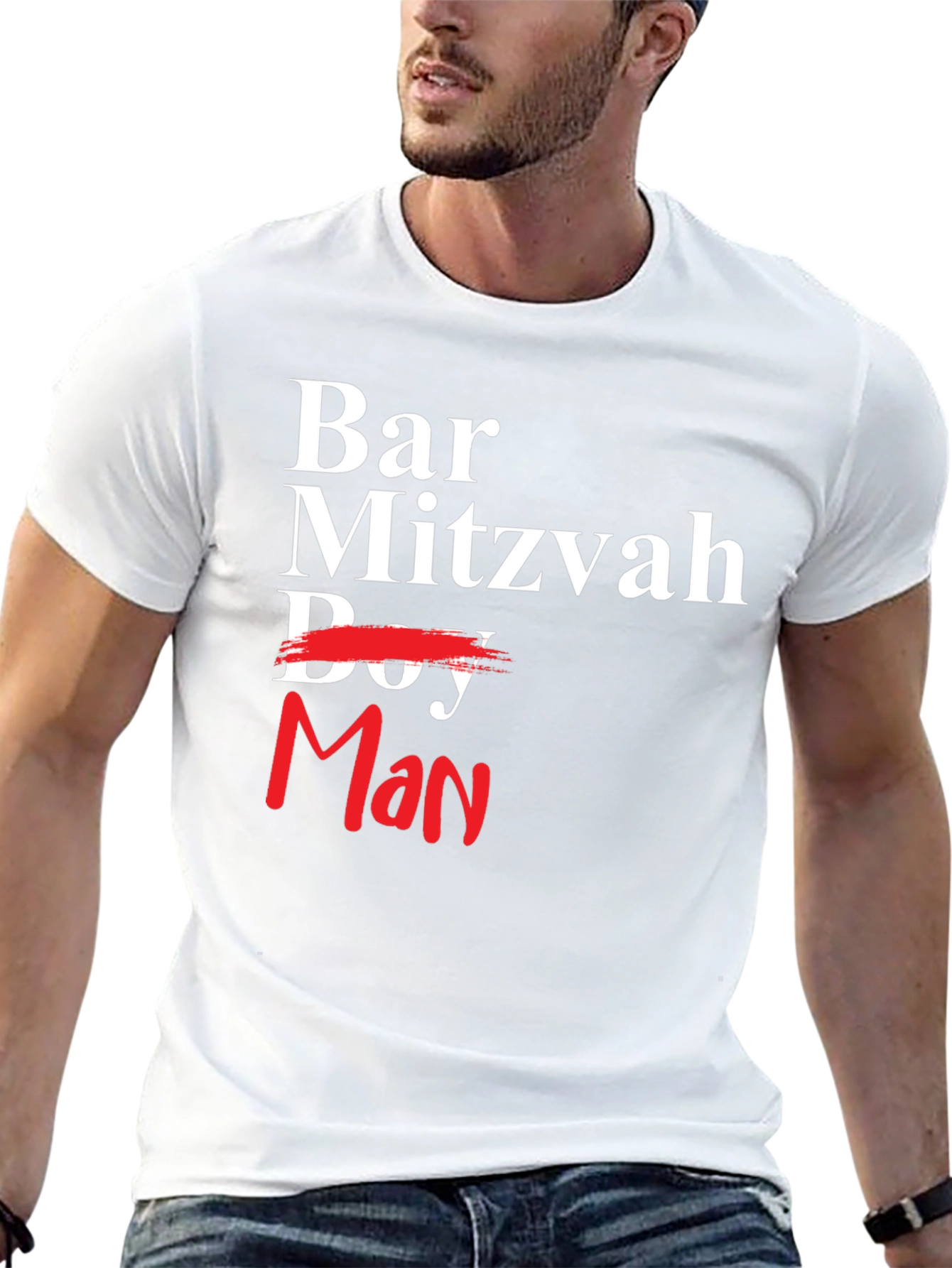 Bar Mitzvah Man T-Shirt - Celebrate Growing Up!