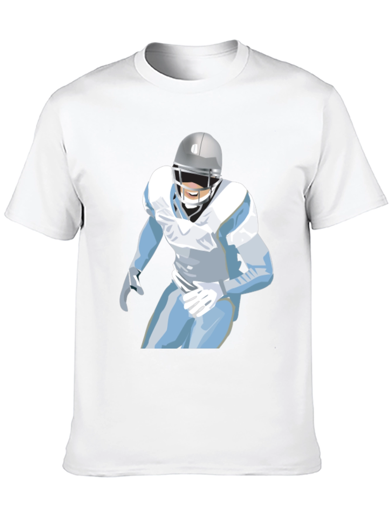Football Player Graphic Tee - Casual Style