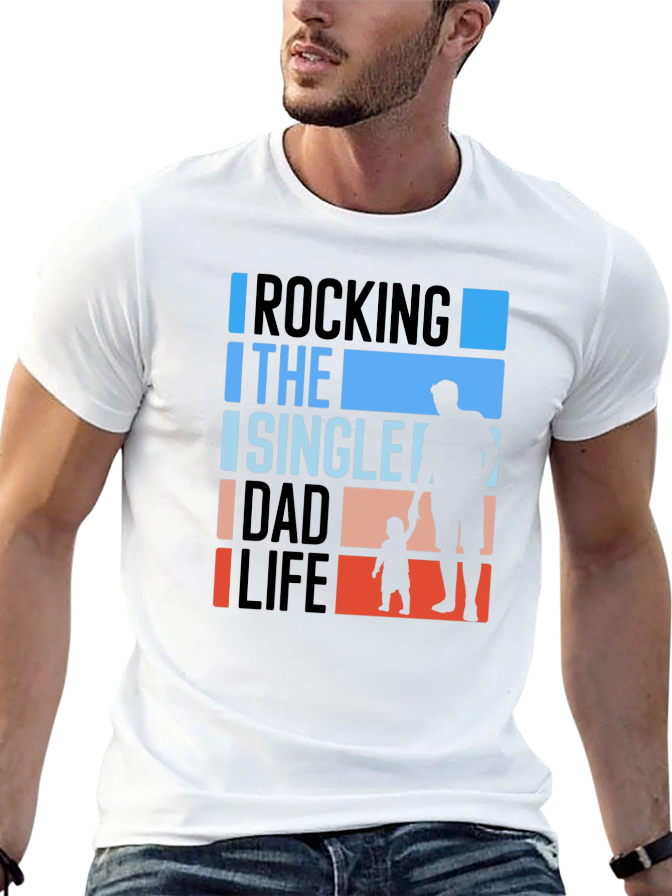 Rocking The Single Dad Life Graphic Tee