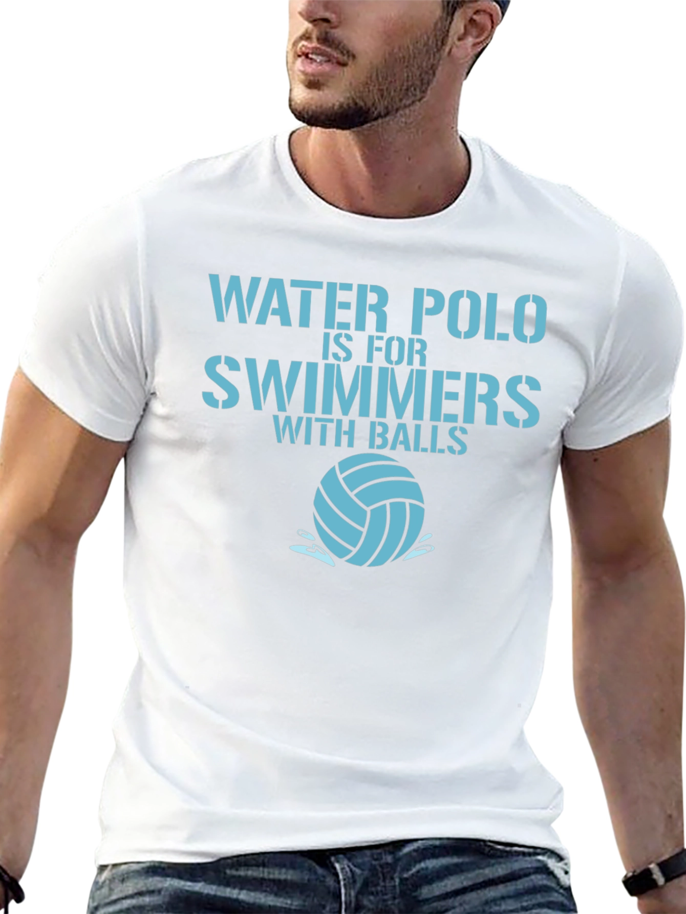 Water Polo Swimmers with Balls T-Shirt