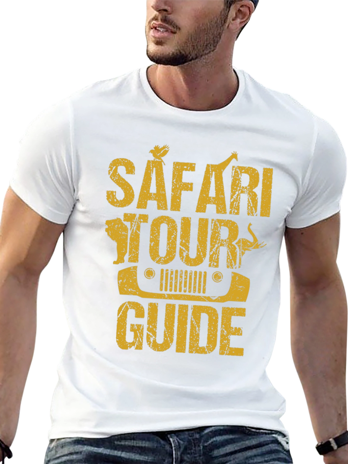 Safari Tour Guide Graphic T-Shirt