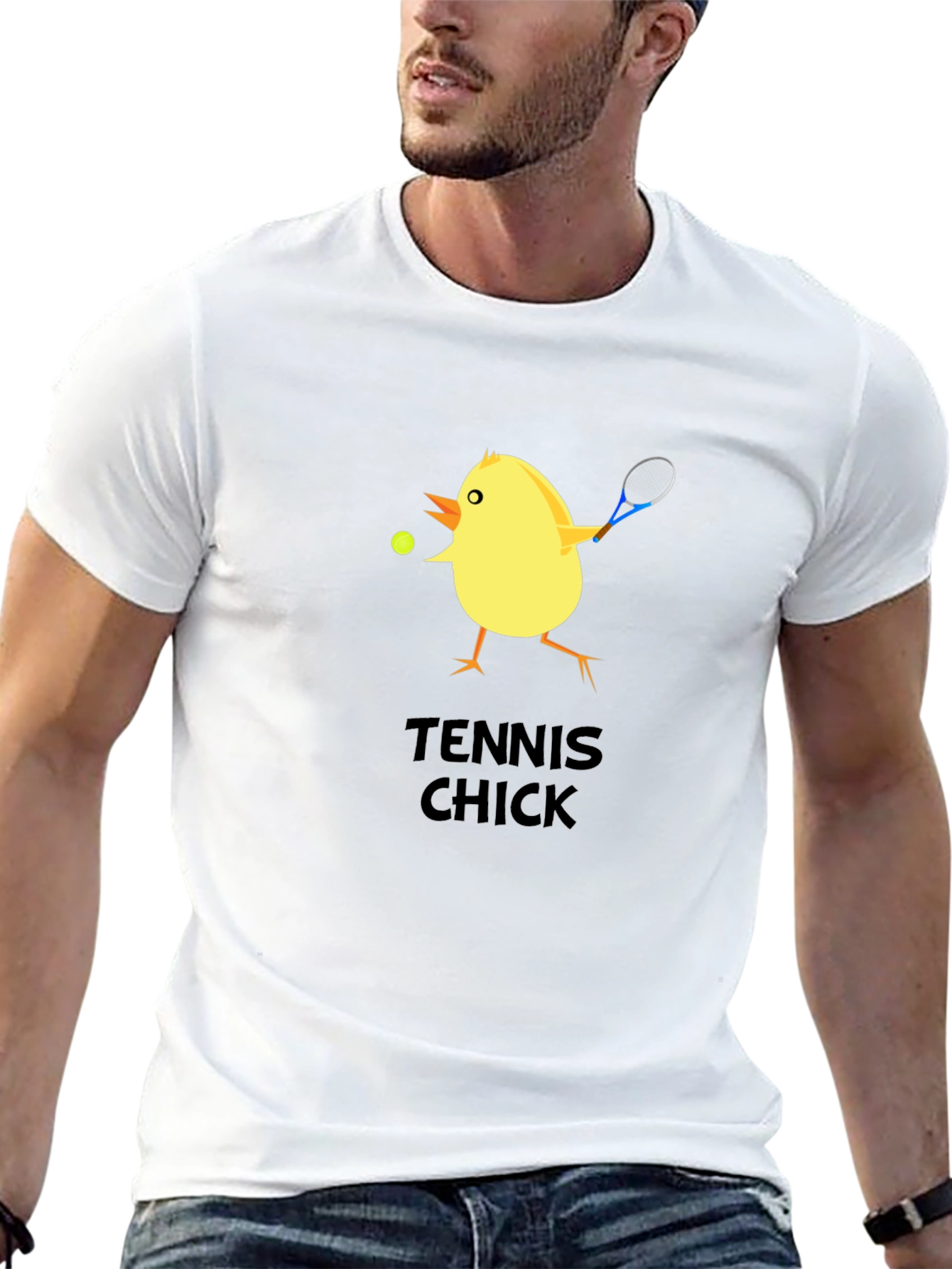 Tennis Chick Graphic T-Shirt - Playful Design